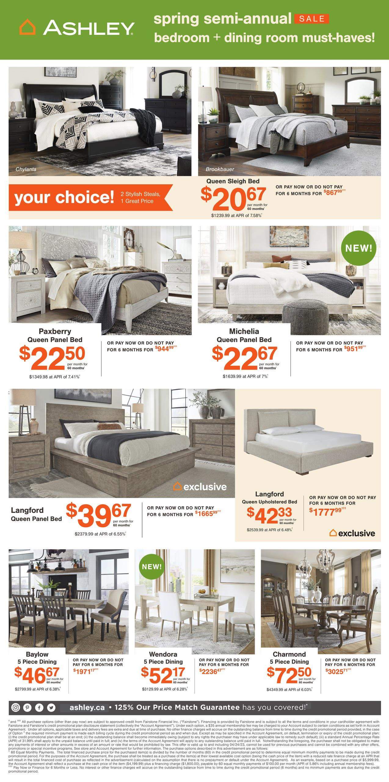 Ashley HomeStore Flyer April 4 to 24