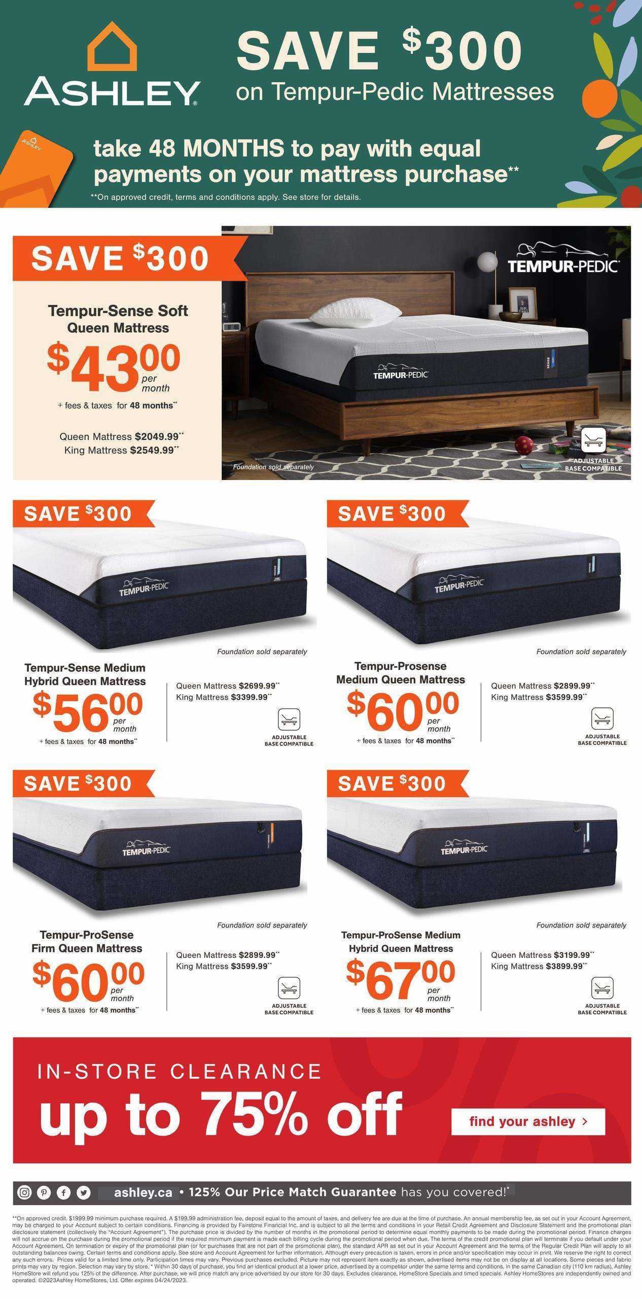 Ashley HomeStore Flyer April 4 to 24