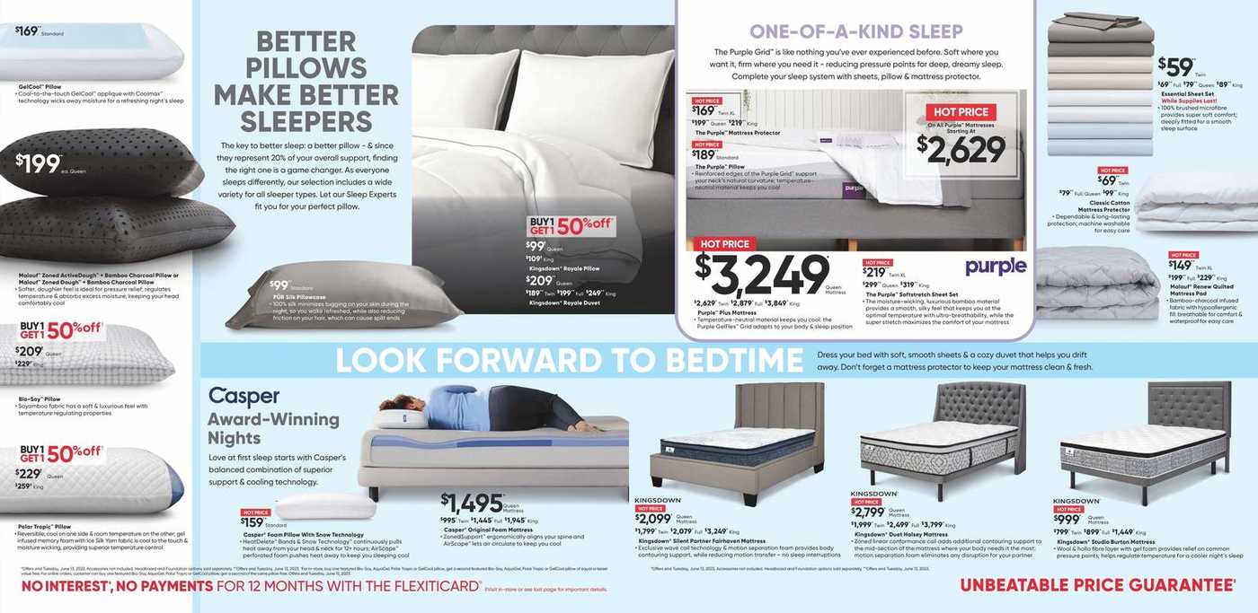 Sleep Country Flyer May 3 To 7
