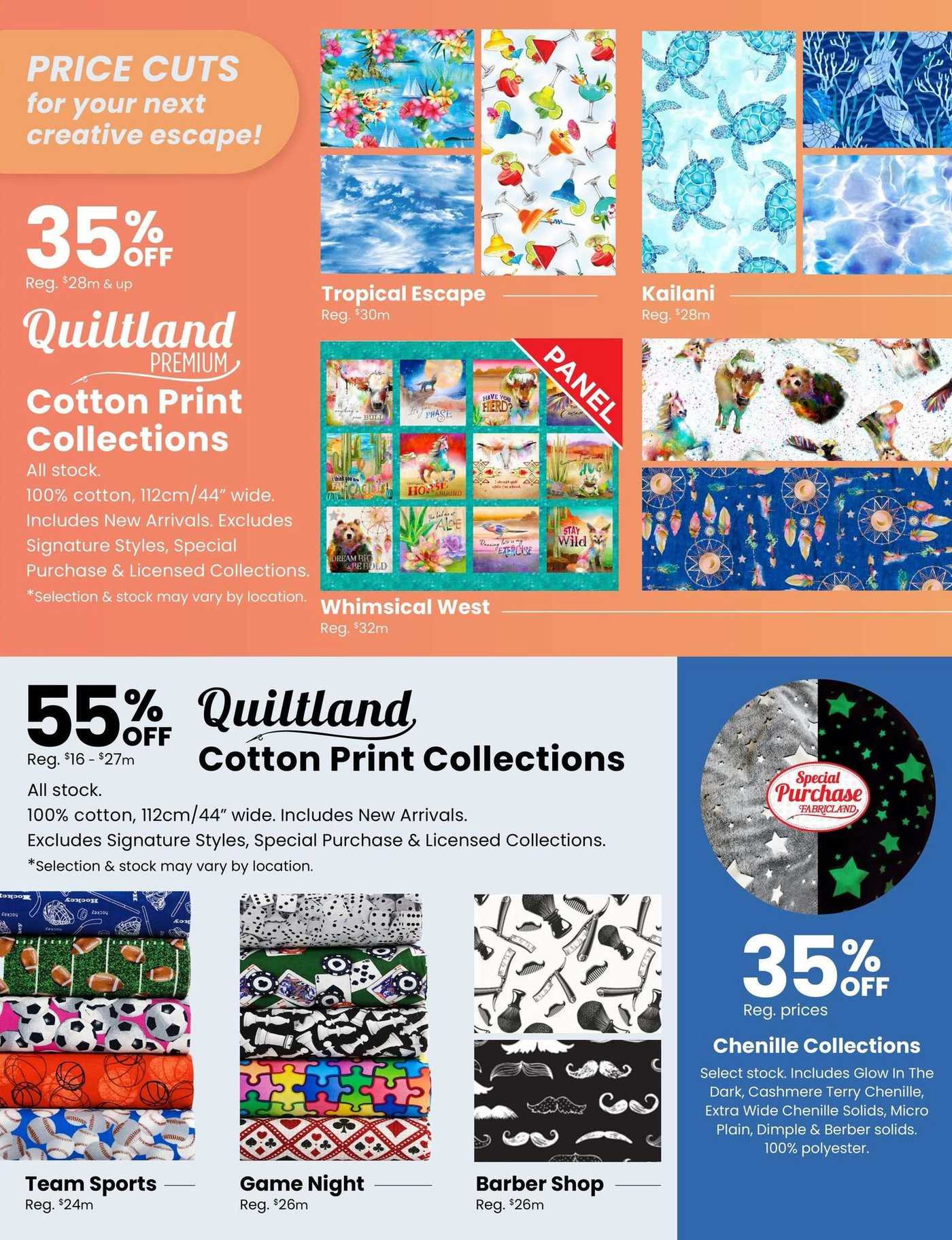 Fabricland (West) Flyer May 23 to June 8