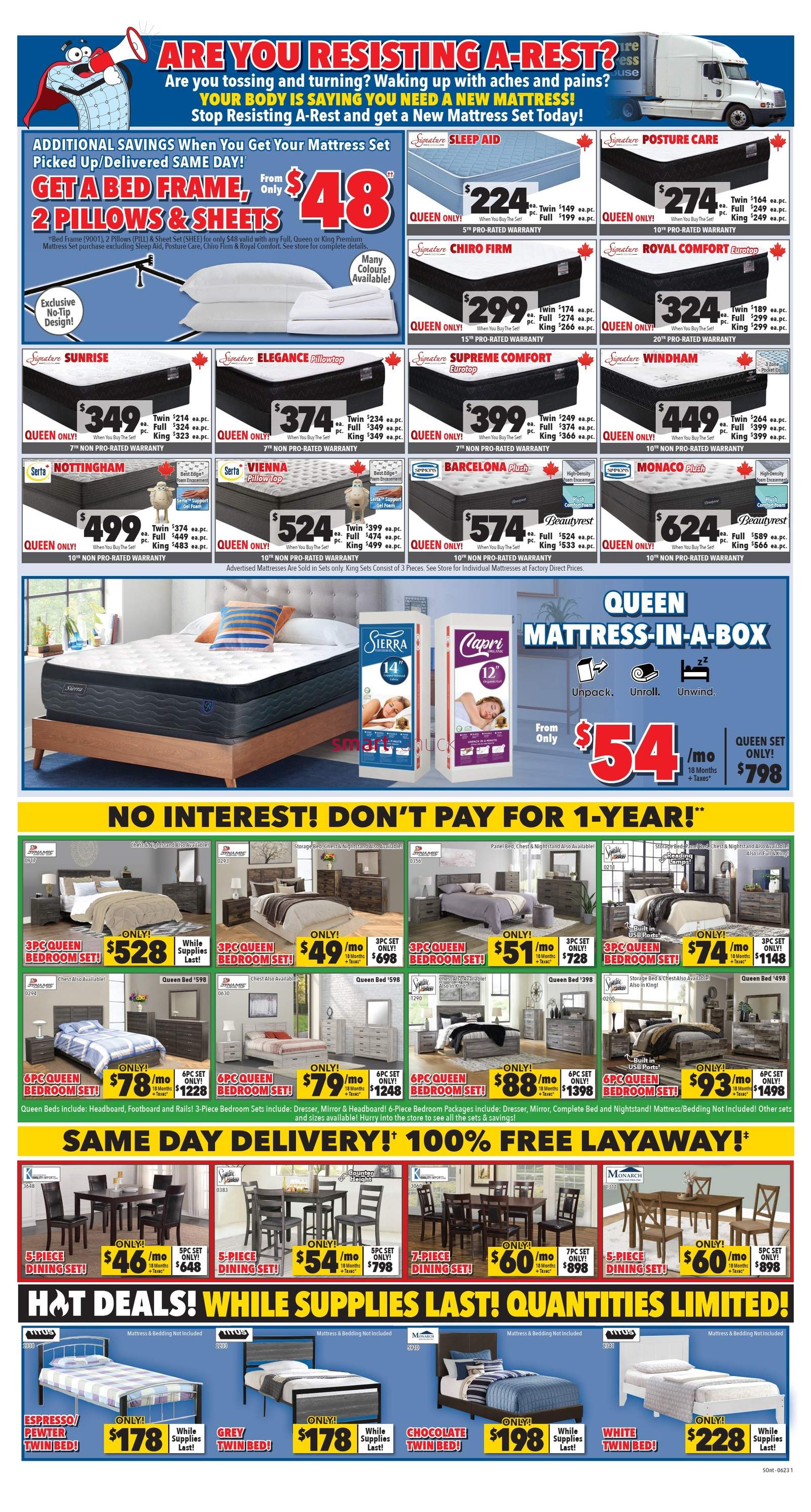 Surplus Furniture Mattress Warehouse Kitchener Flyer May 29 To June 11   Surplus Furniture Mattress Warehouse Kitchener Flyer May 29 To June 11 2 