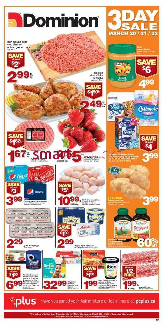 Dominion flyer March 20 to 26