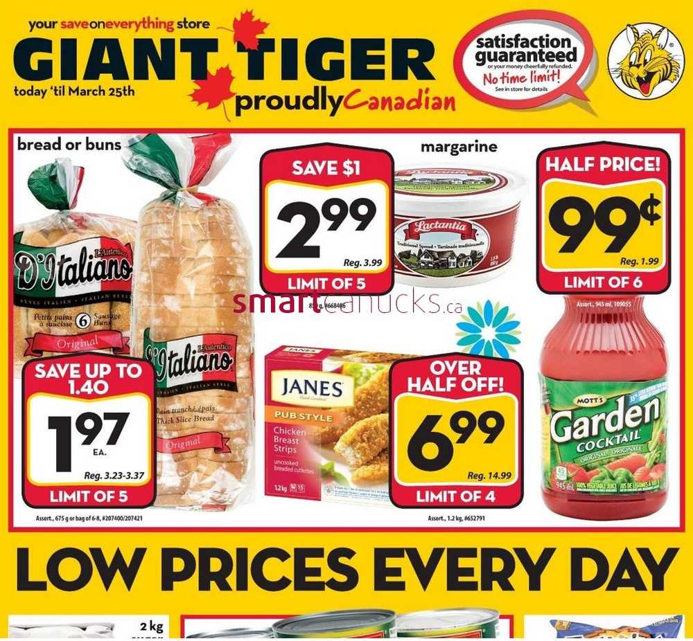 Giant Tiger Atlantic flyer March 19 to 25