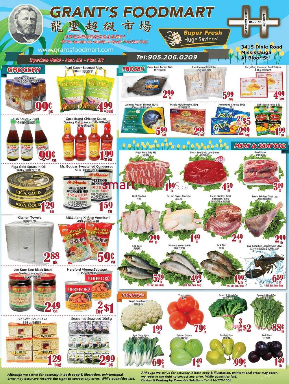 Grant's Foodmart flyer March 21 to 27