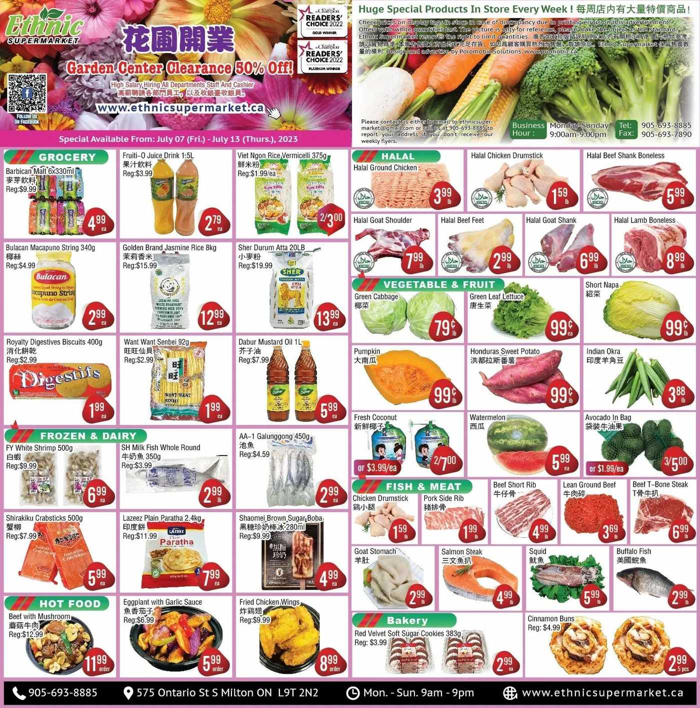 Ethnic Supermarket (Milton) Flyer July 7 to 13