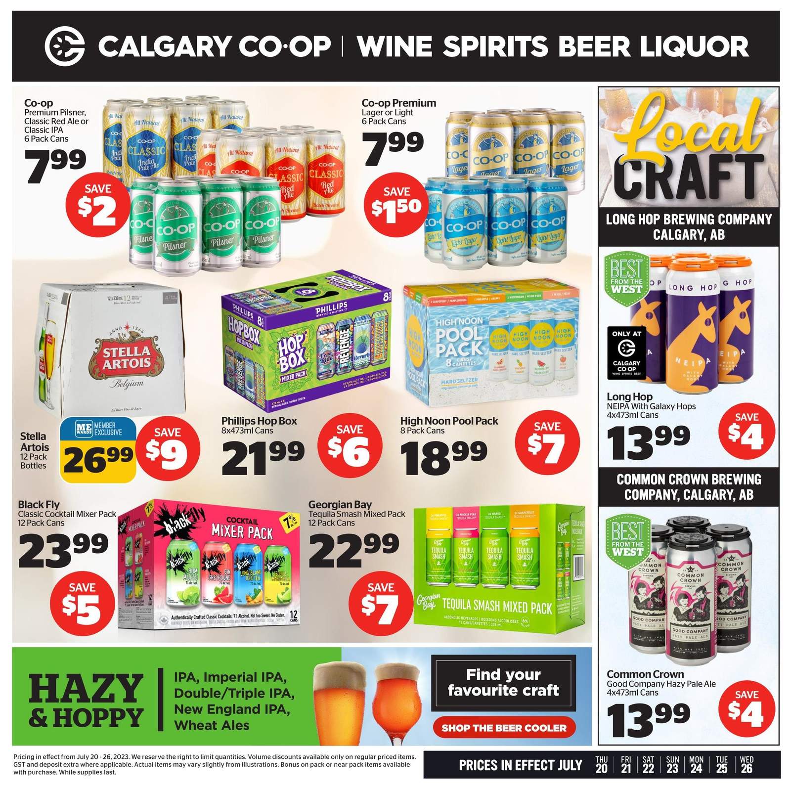 Calgary Co-op Liquor Flyer July 20 To 26