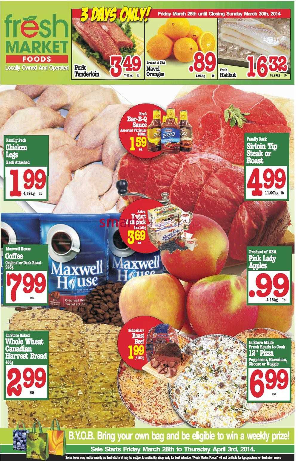 Fresh Market Foods flyer March 28 to April 3