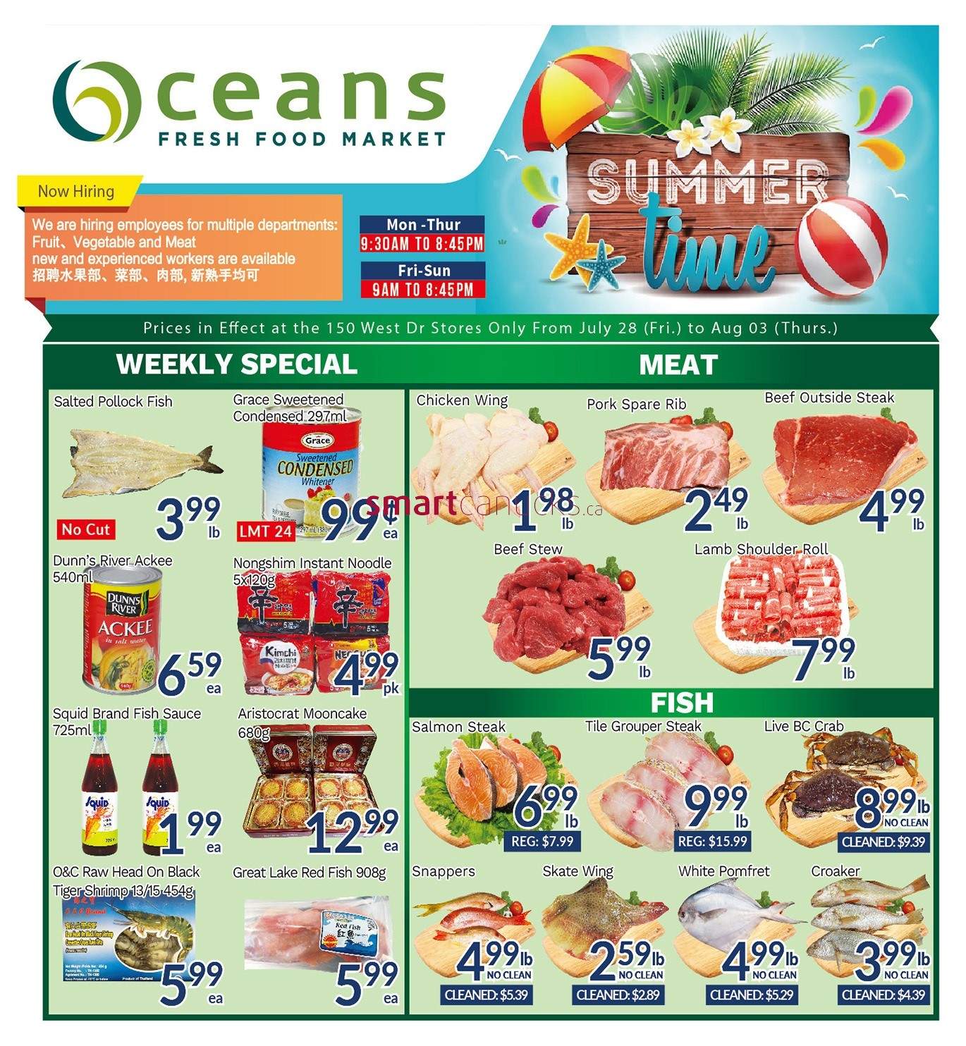 Oceans Fresh Food Market West Dr Brampton Flyer July 28 To August 3 1 