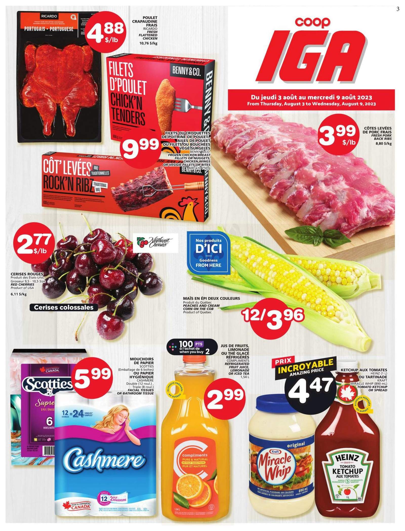 Coop IGA Flyer August 3 to 9