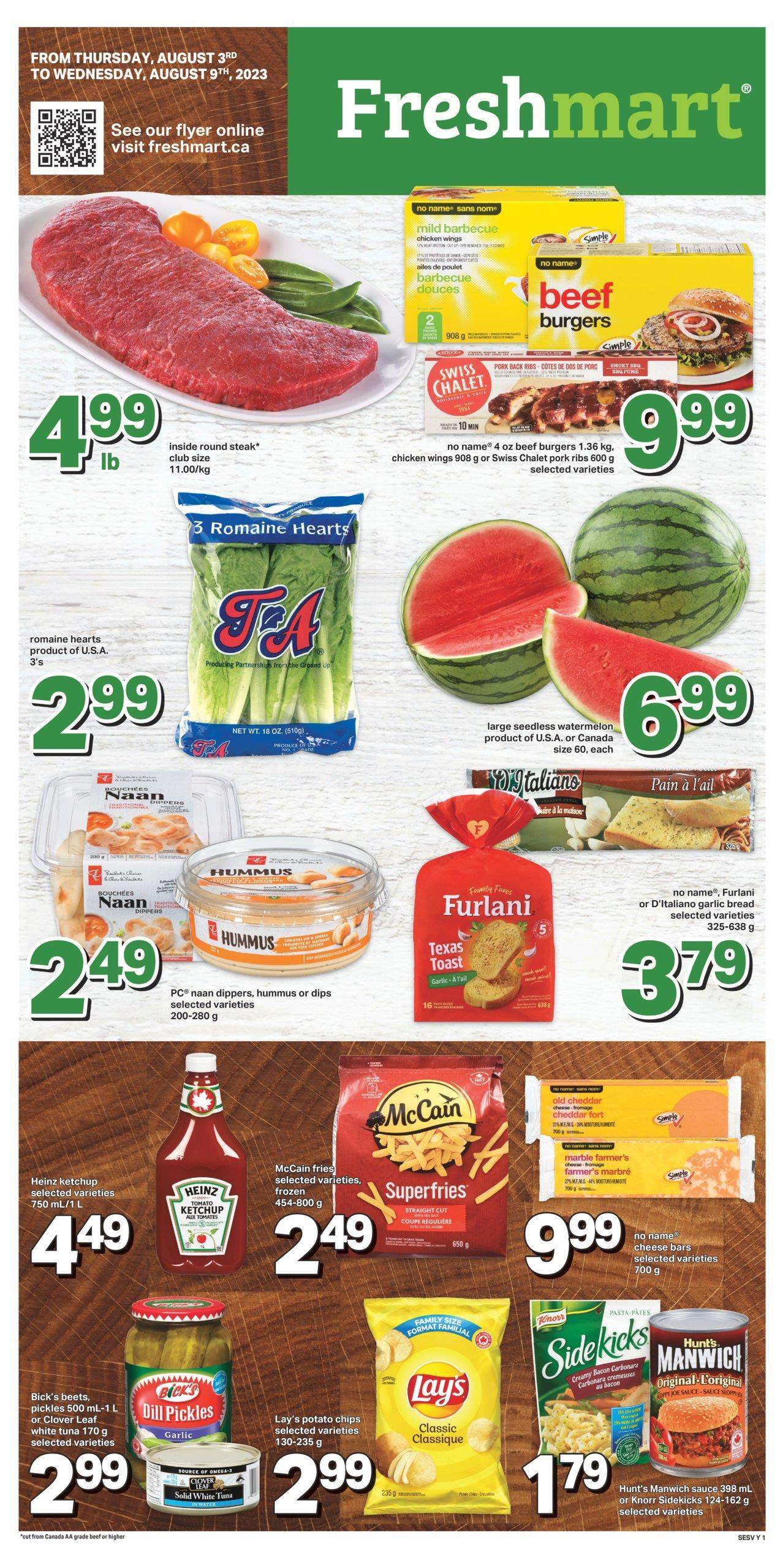 Freshmart (West) Flyer August 3 to 9