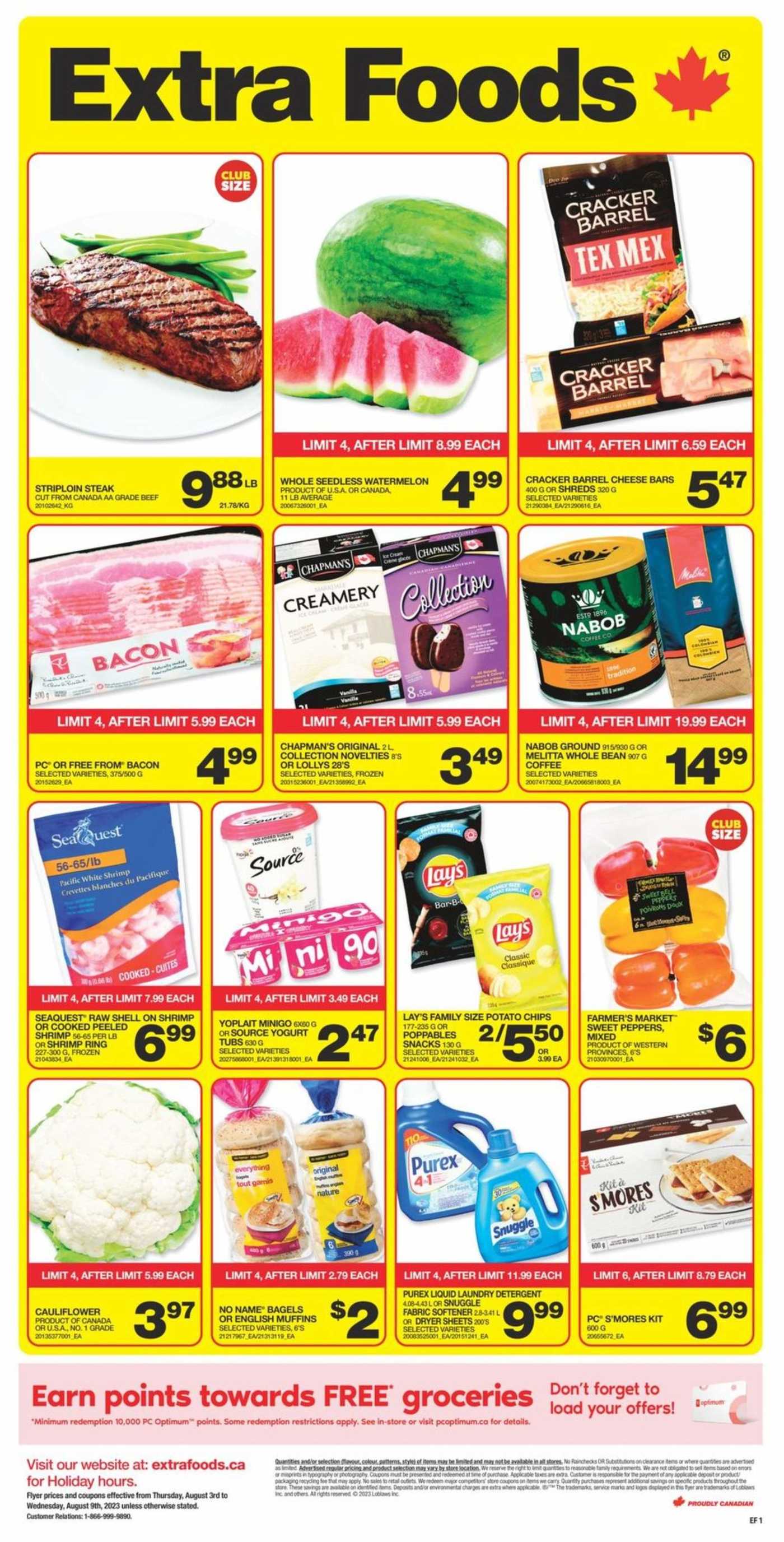 Extra Foods Flyer August 3 To 9