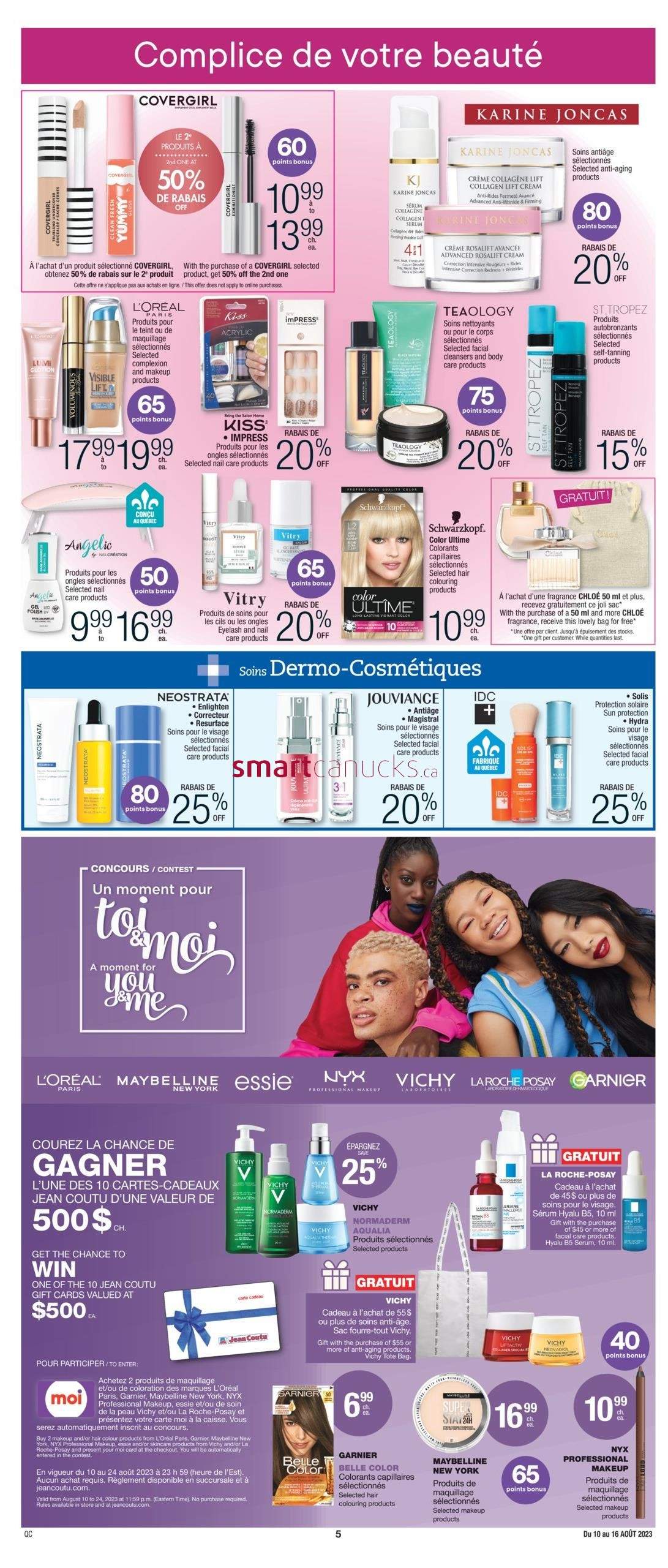 Jean Coutu (QC) Flyer August 10 to 16