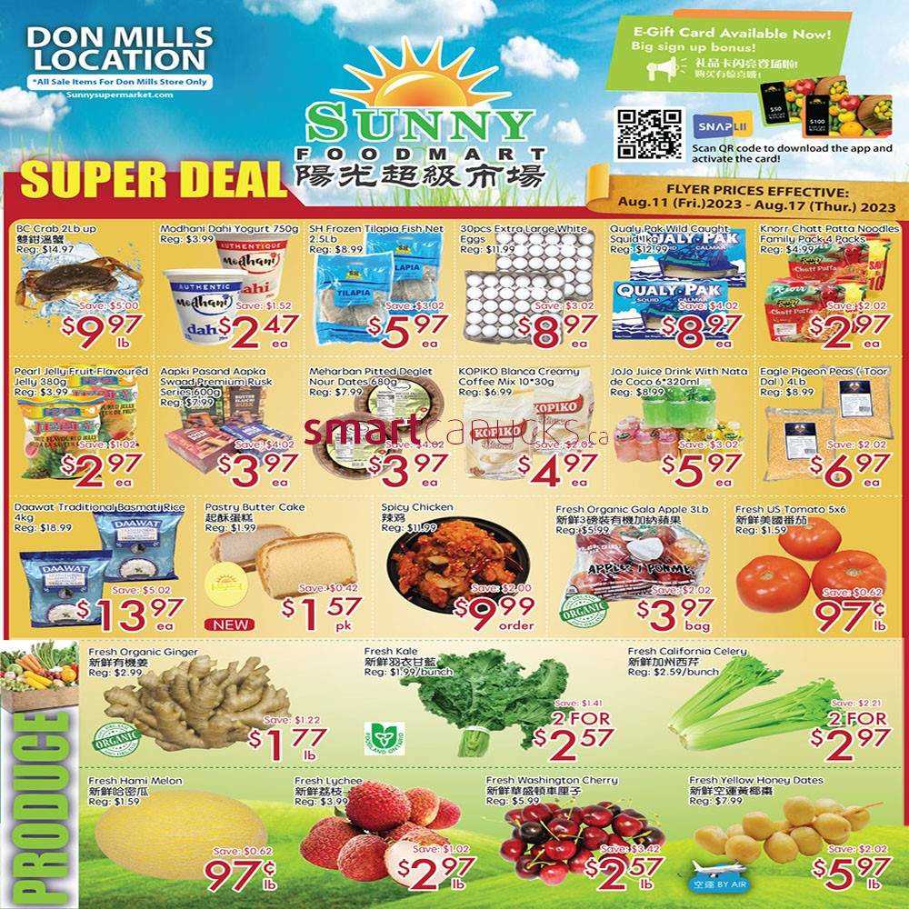 Sunny Foodmart Don Mills Flyer August 11 To 17