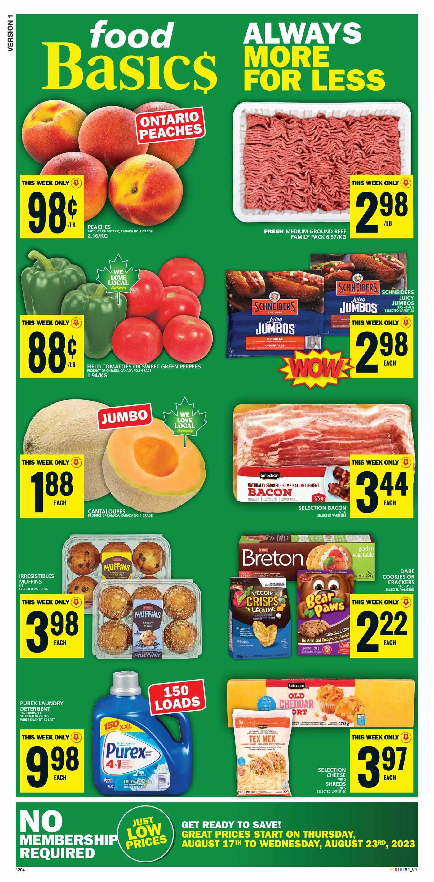 Food Basics Flyer August 17 To 23