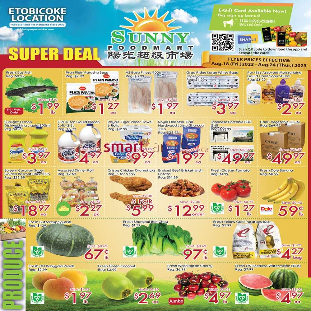 Sunny Foodmart (Etobicoke) Flyer August 18 to 24