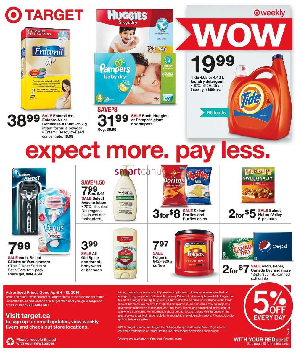 Target (ON) flyer April 4 to 10