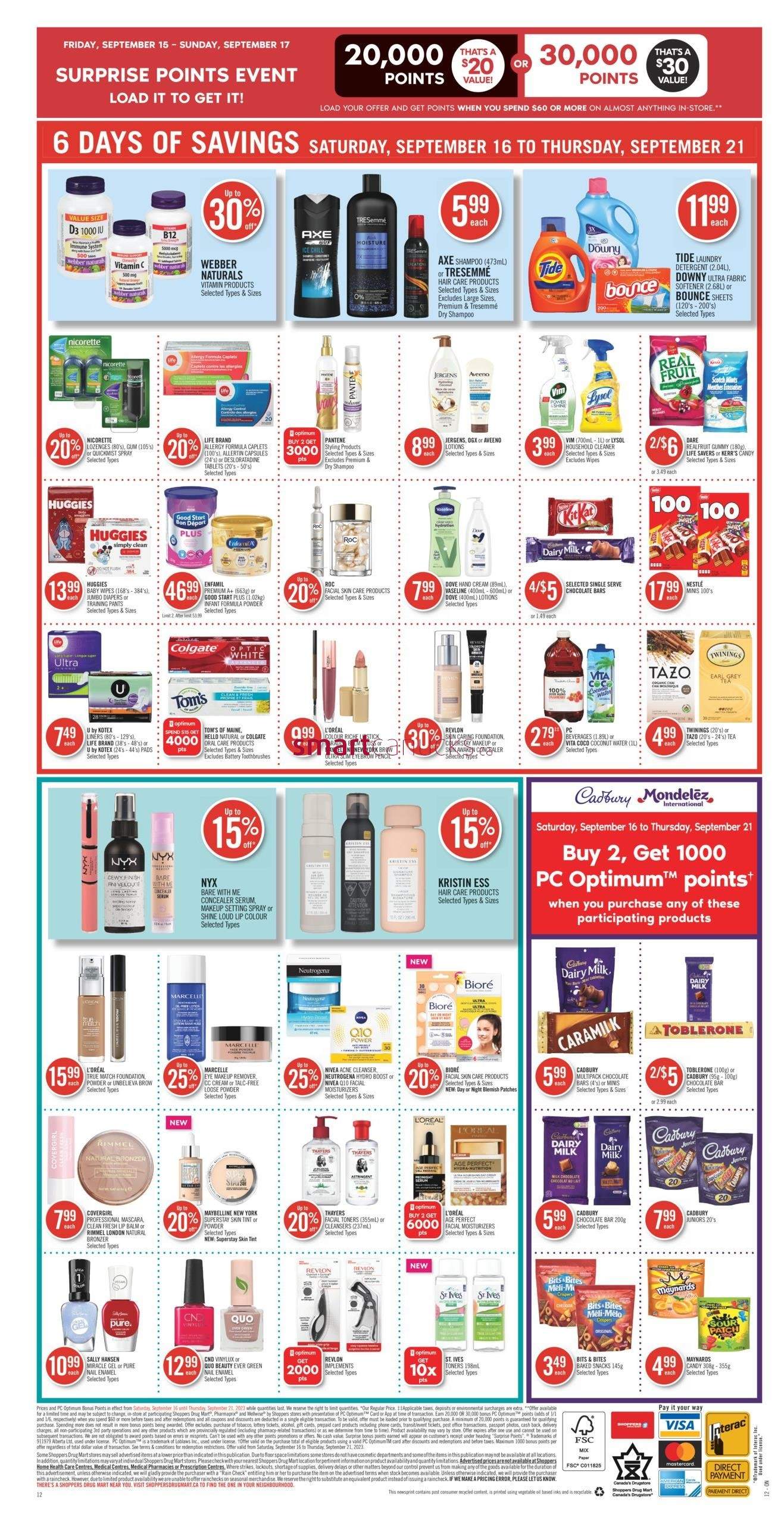 Shoppers Drug Mart (ON) Flyer September 16 to 21