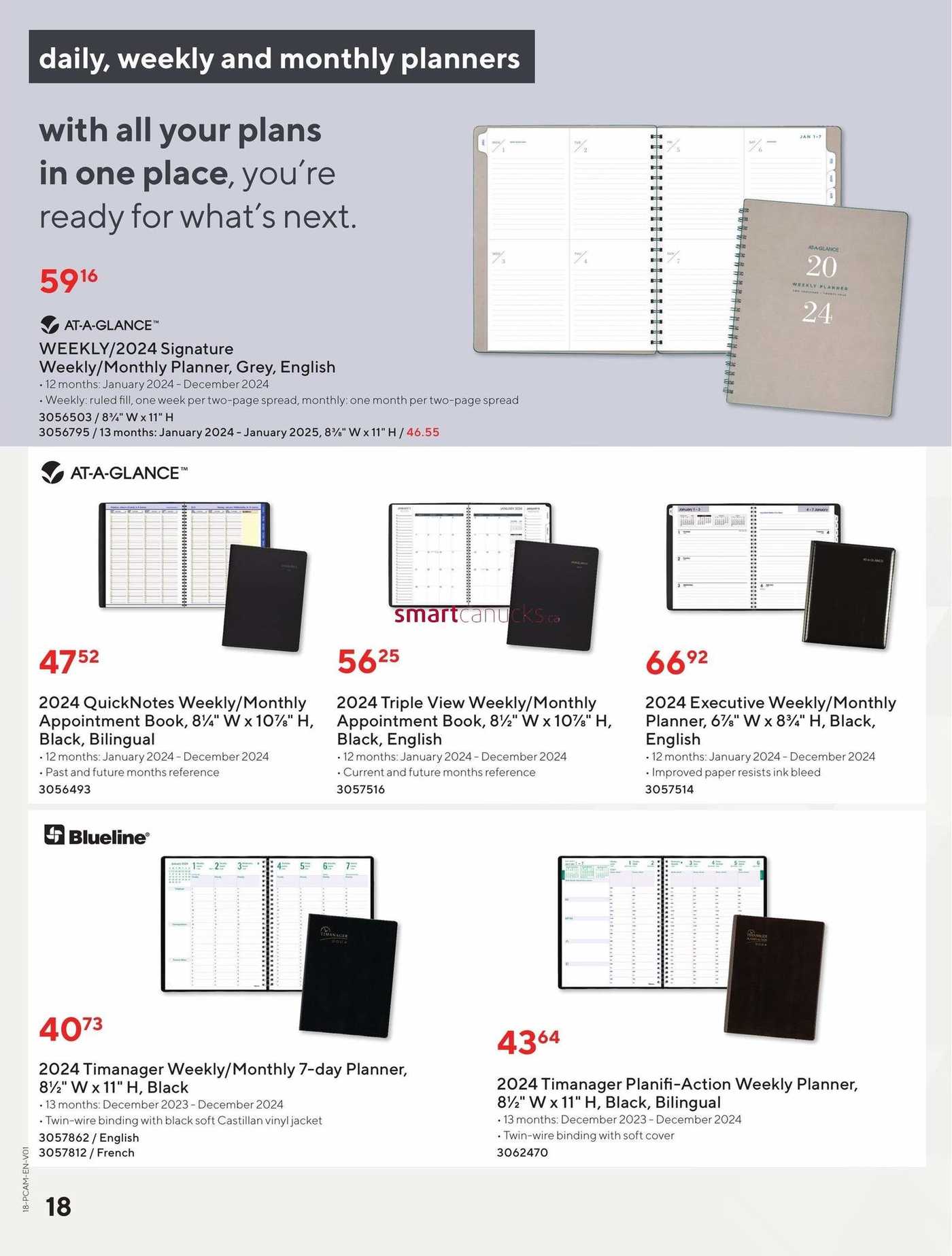 Staples Calendars + Planners Guide September 20 to December 31