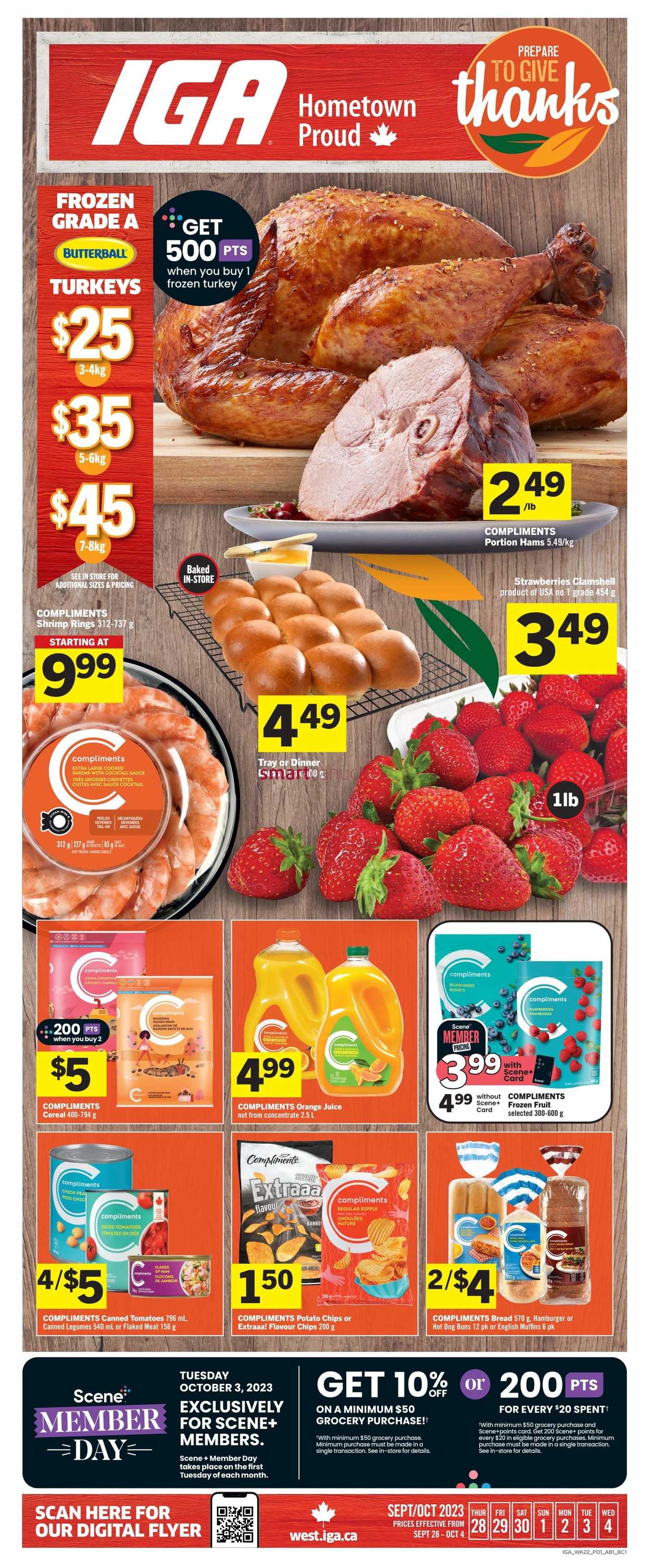 IGA AB BC Flyer September 28 To October 4