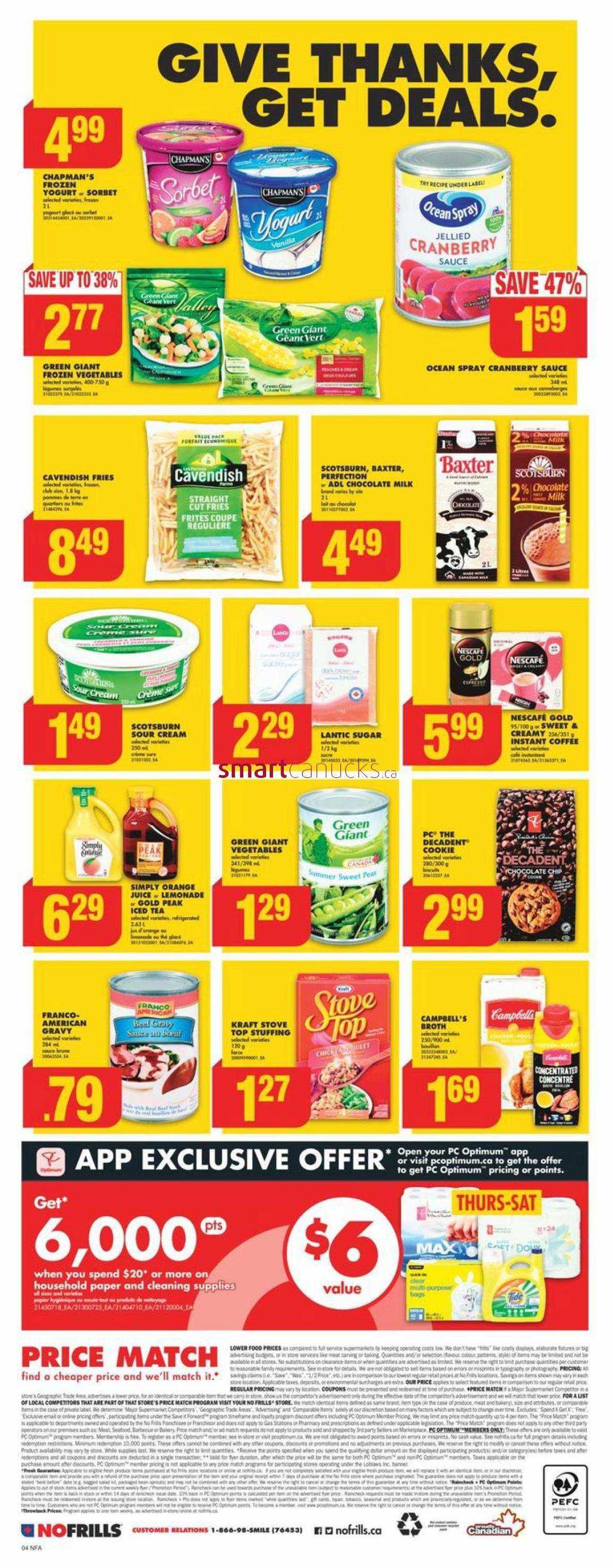 No Frills Atlantic Flyer September 28 To October 4