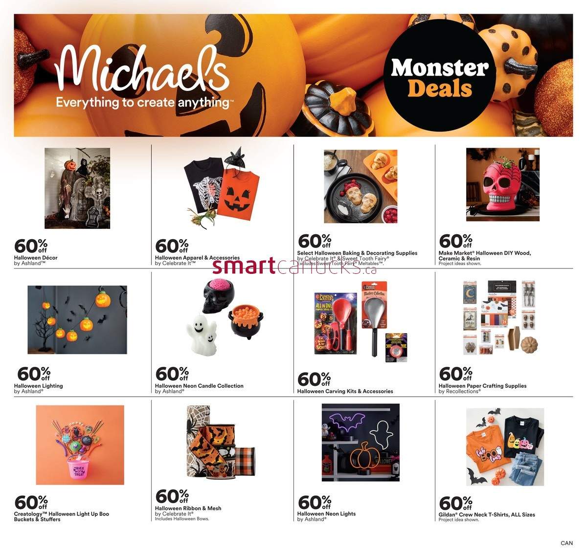 Michaels Canada, flyer - (The Big Fall Sale): August 26