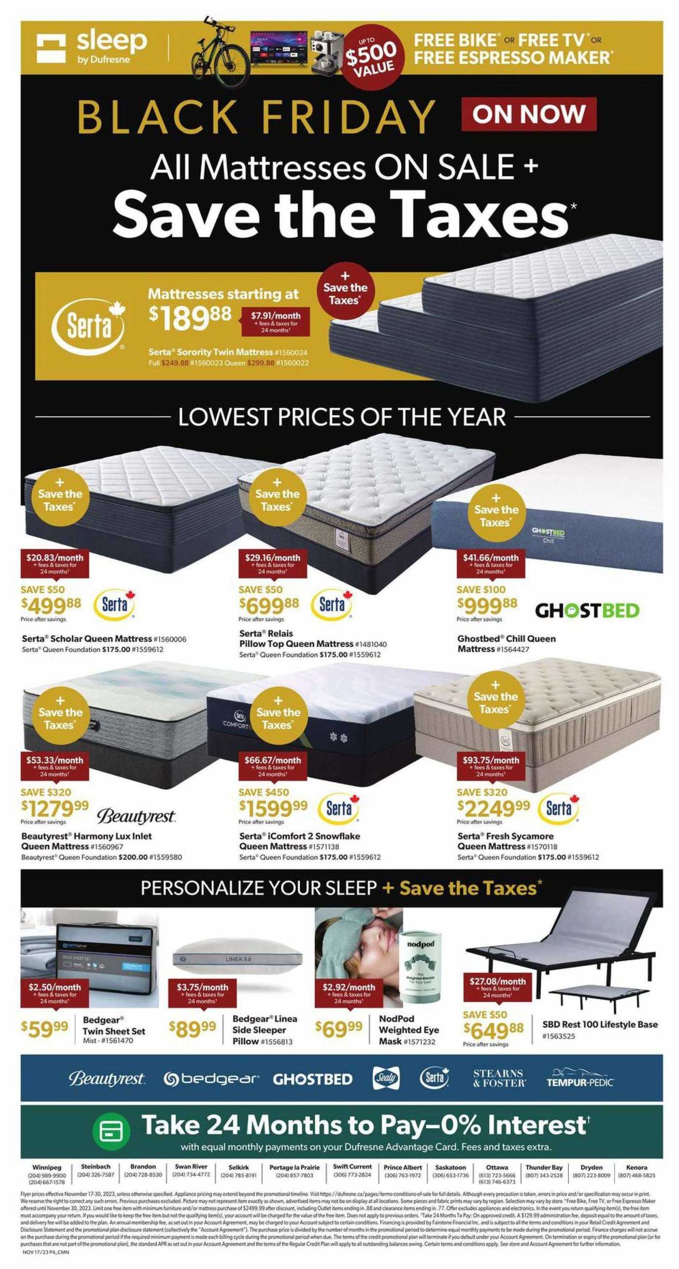 Dufresne Black Friday Flyer November 17 to 30