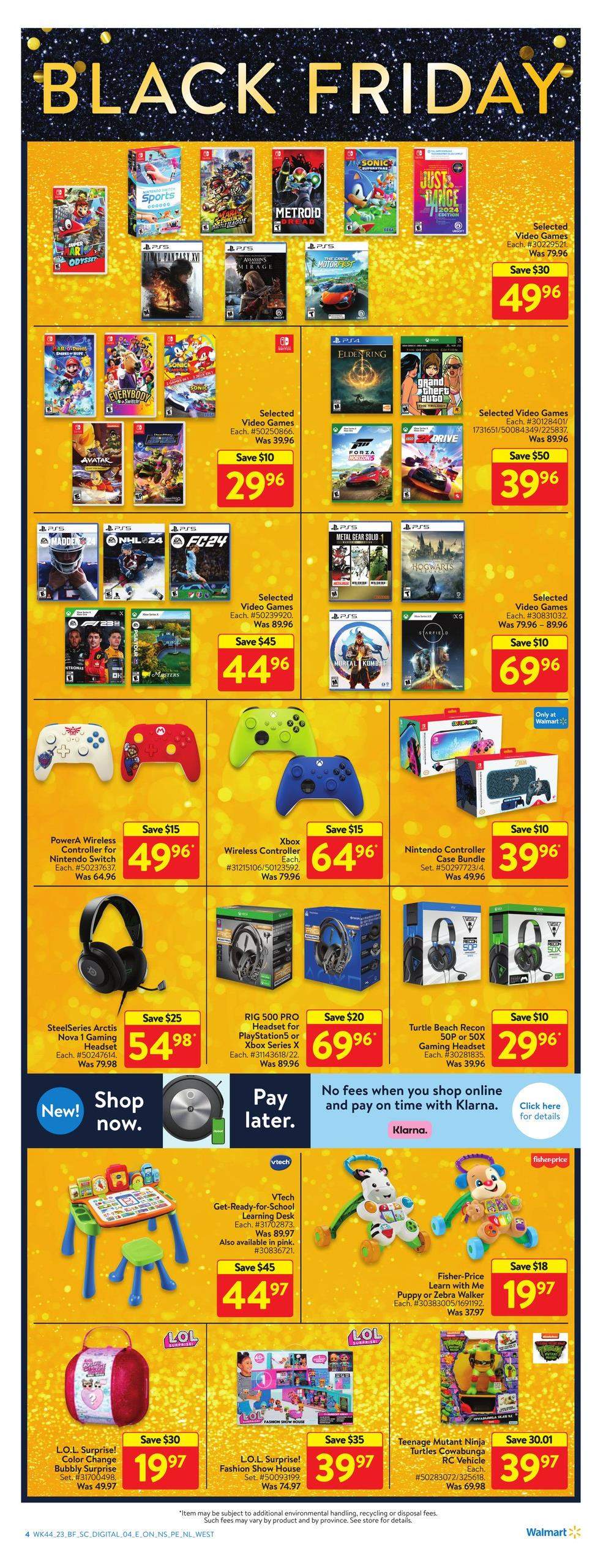 Walmart Black Friday Flyer November 23 to 29, 2023