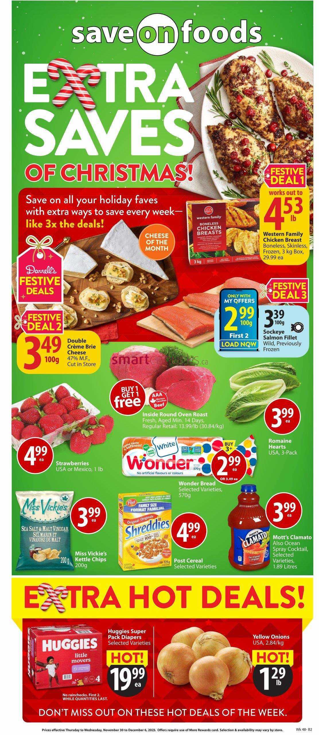 Save On Foods AB Flyer November 30 To December 6