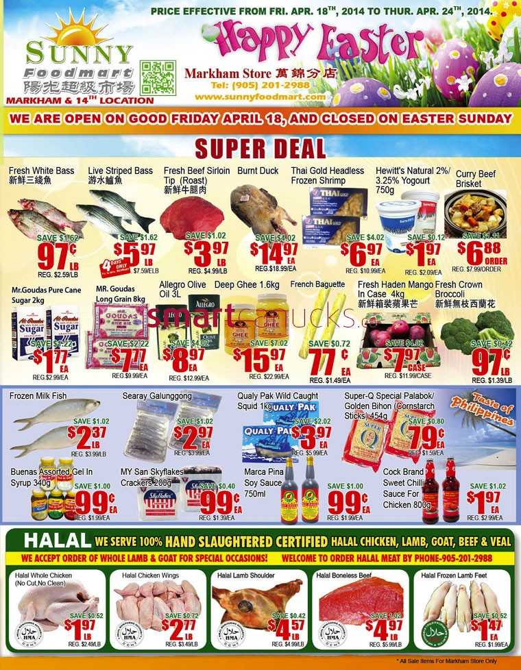 Sunny Food Mart Markham Flyer April 18 To 24