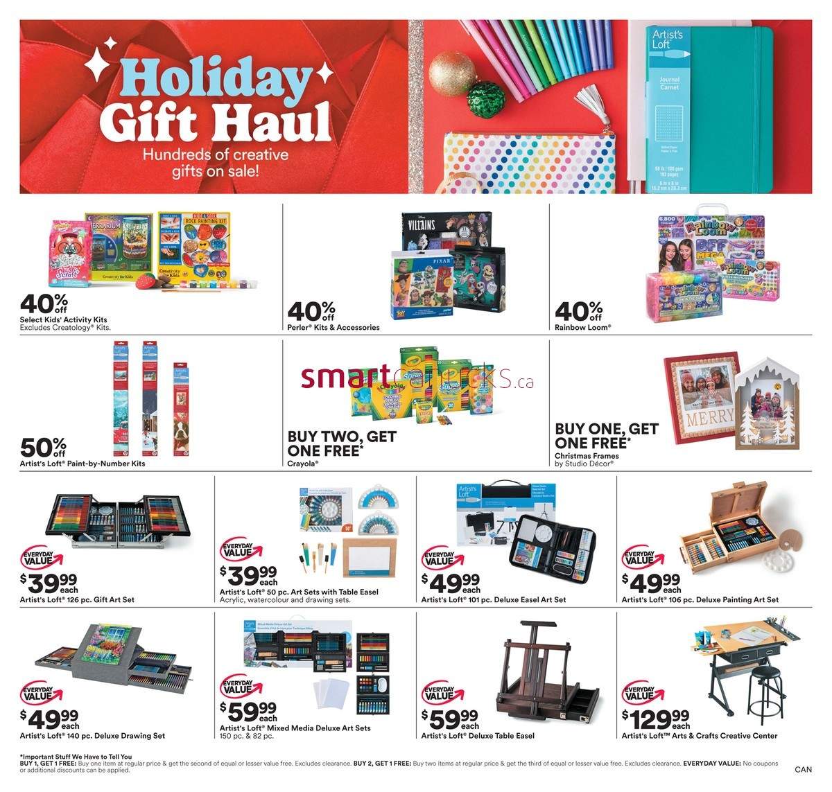 Michaels Canada, flyer - (The Big Fall Sale): August 26