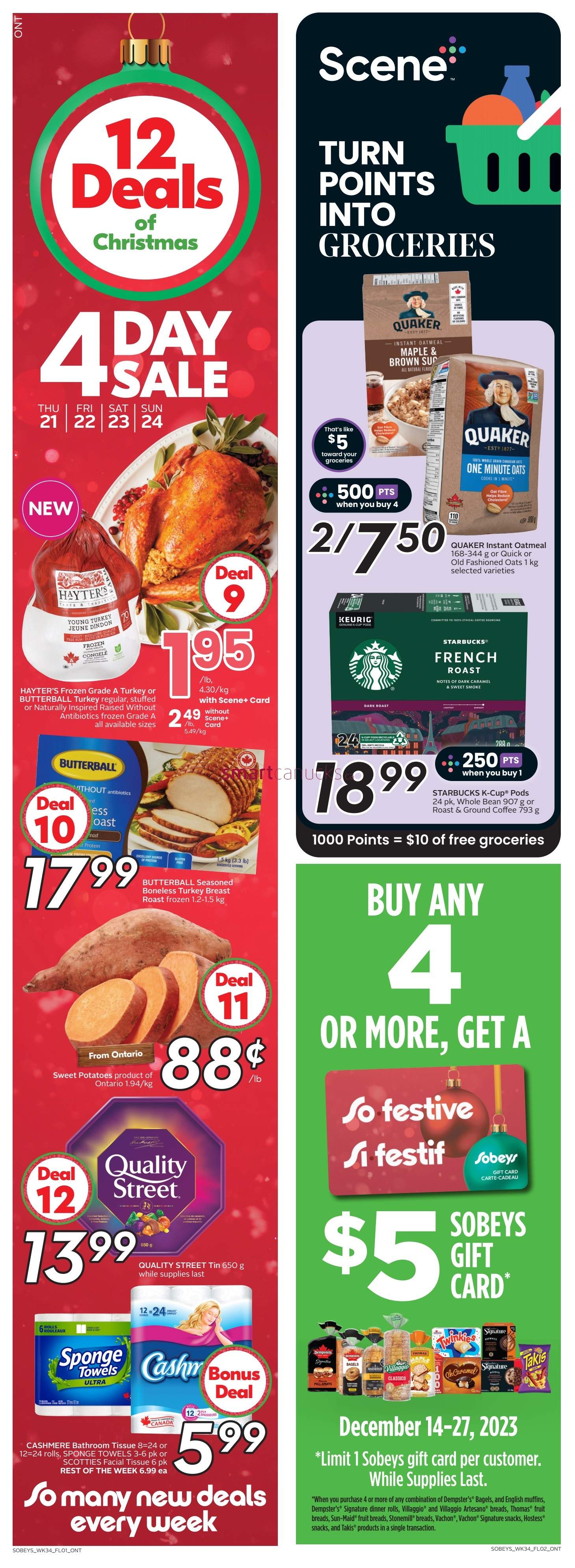 Sobeys On Flyer December 21 To 27
