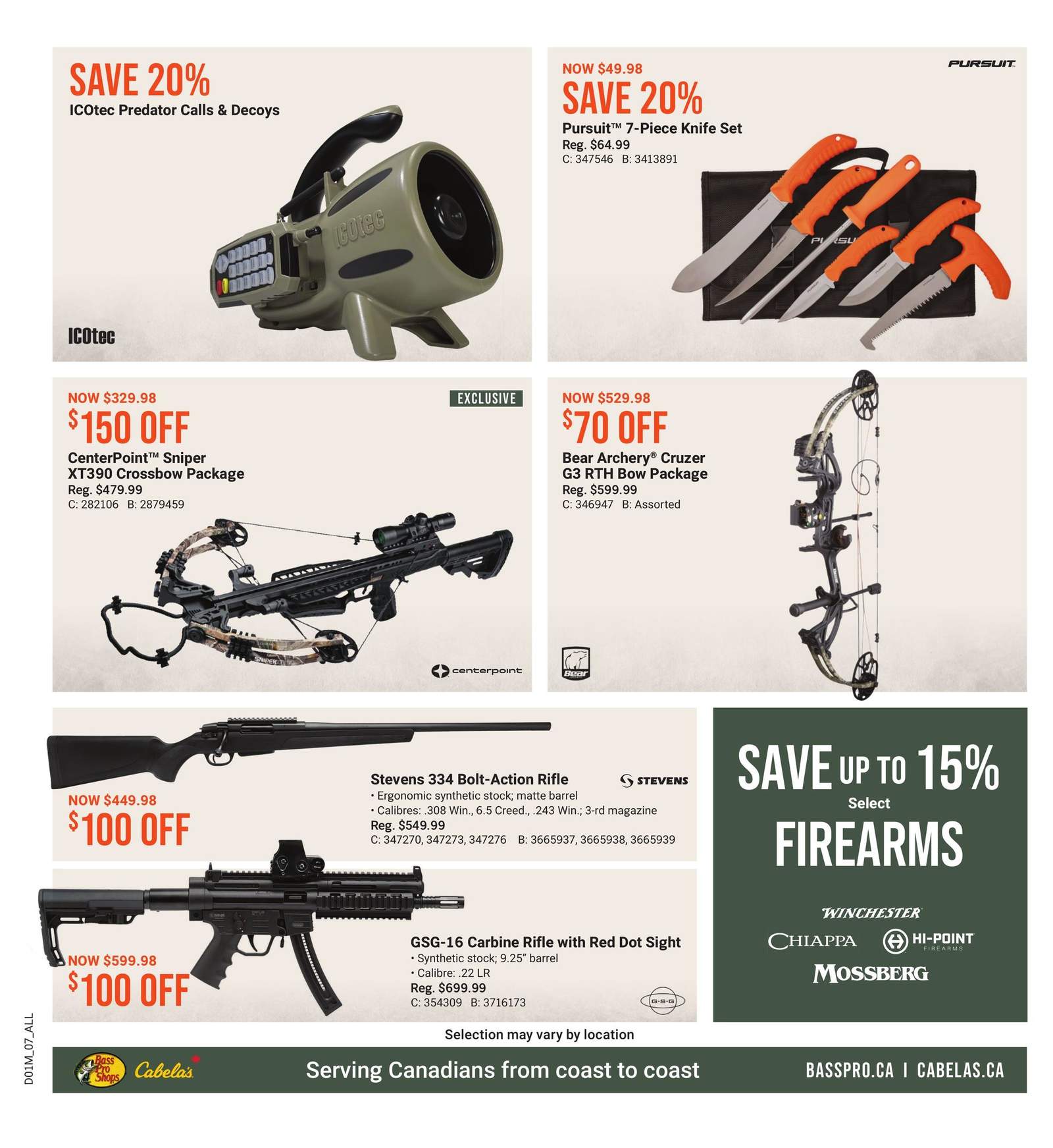 Cabela's Flyer January 4 to 10