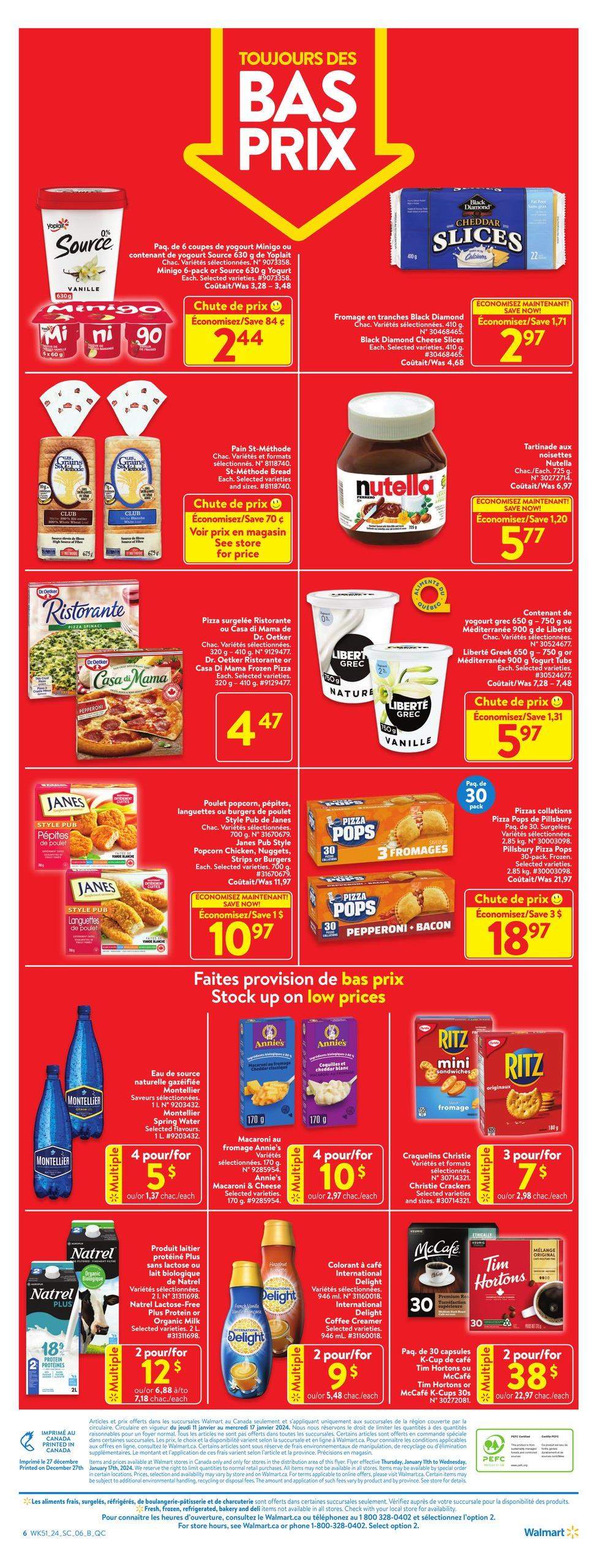 Walmart (QC) Flyer January 11 to 17