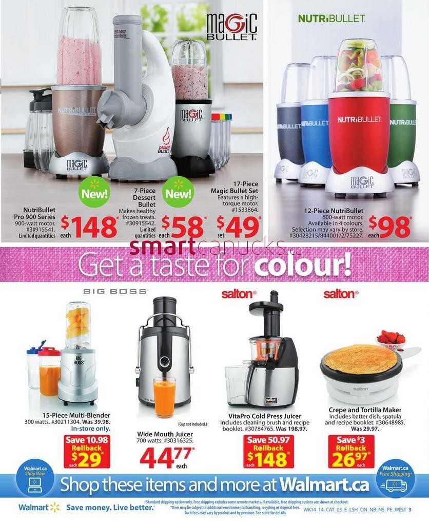 Walmart Kitchen Appliances Catalogue May 2 to 15