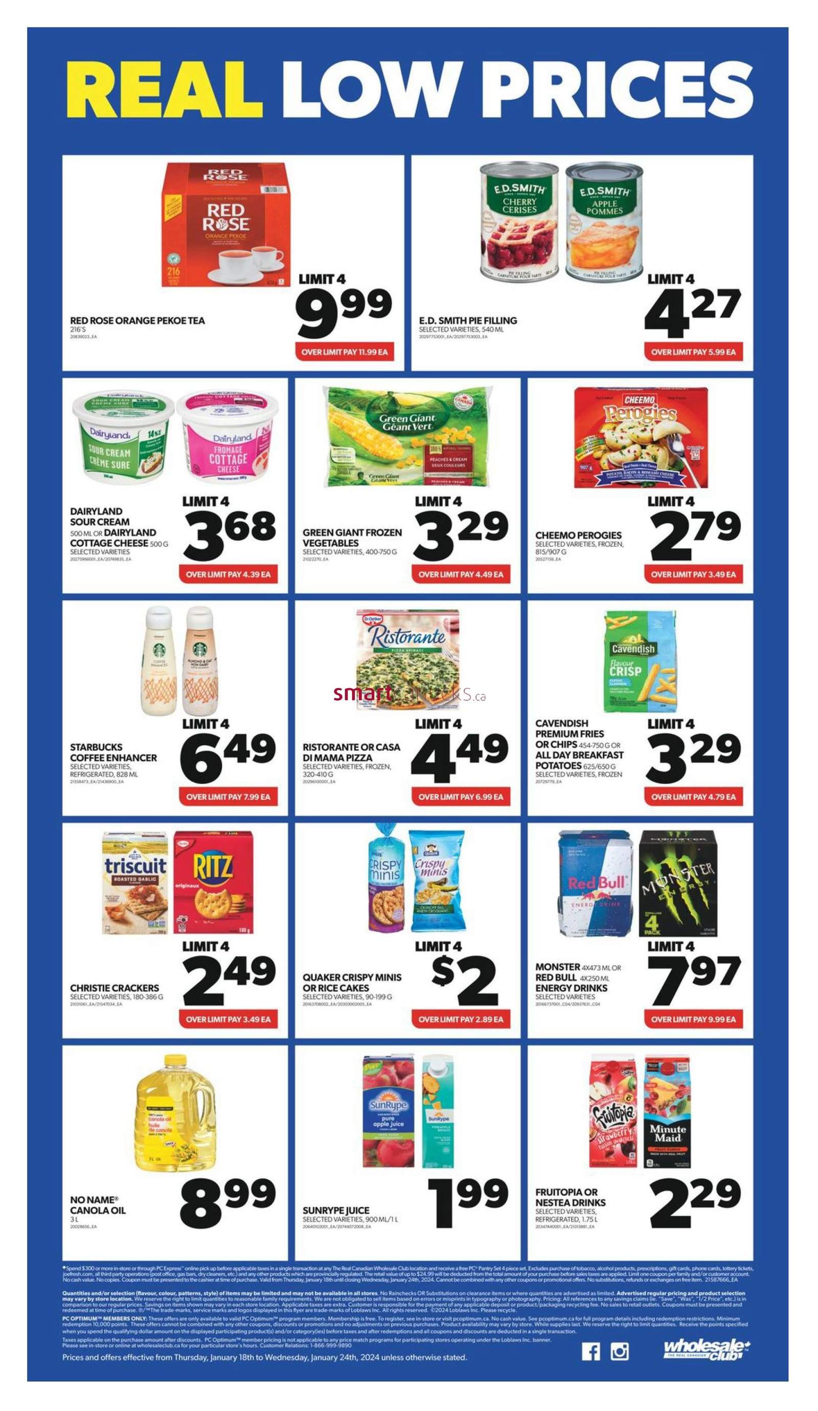 Real Canadian Wholesale Club Flyer January 18 To 241 4 