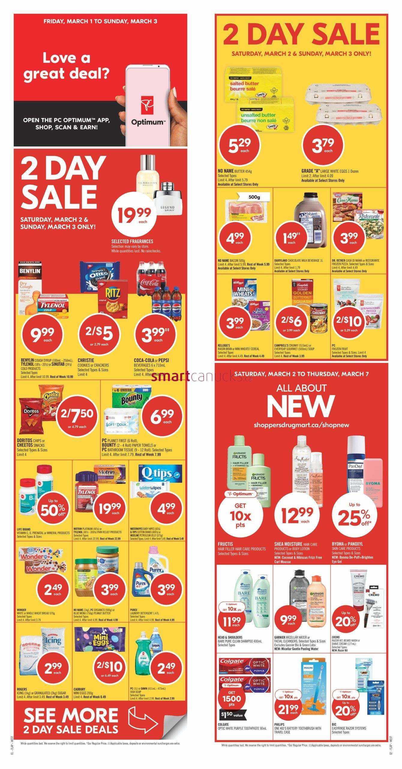 Shoppers Drug Mart (West) Flyer March 2 to 7