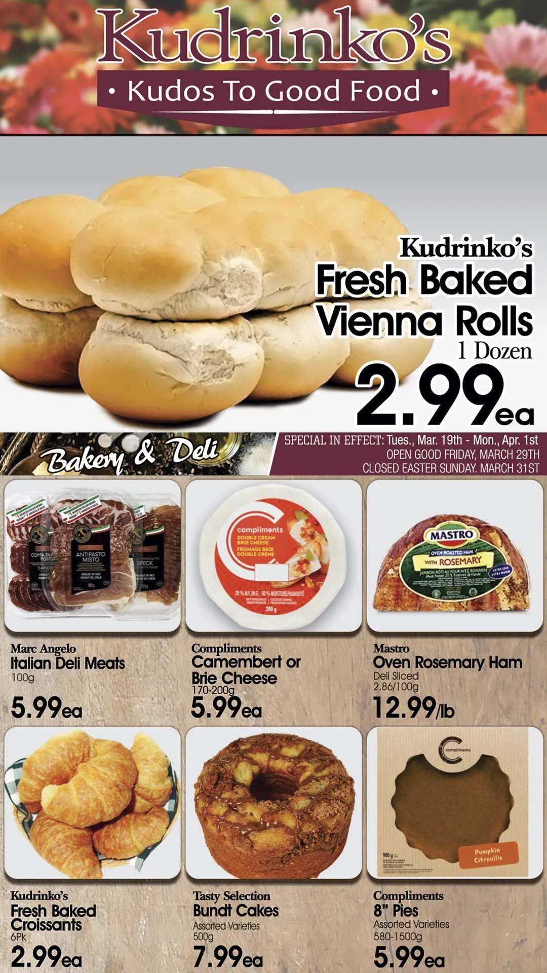 Kudrinko s Flyer March 19 To April 1