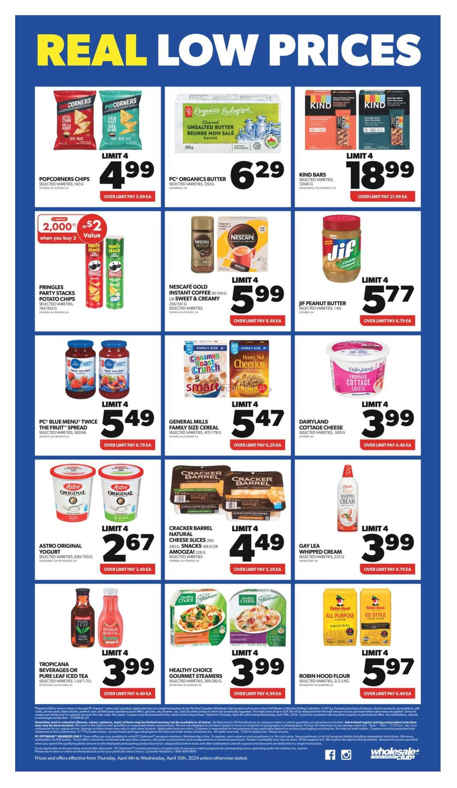 Real Canadian Wholesale Club Flyer April 4 to 10