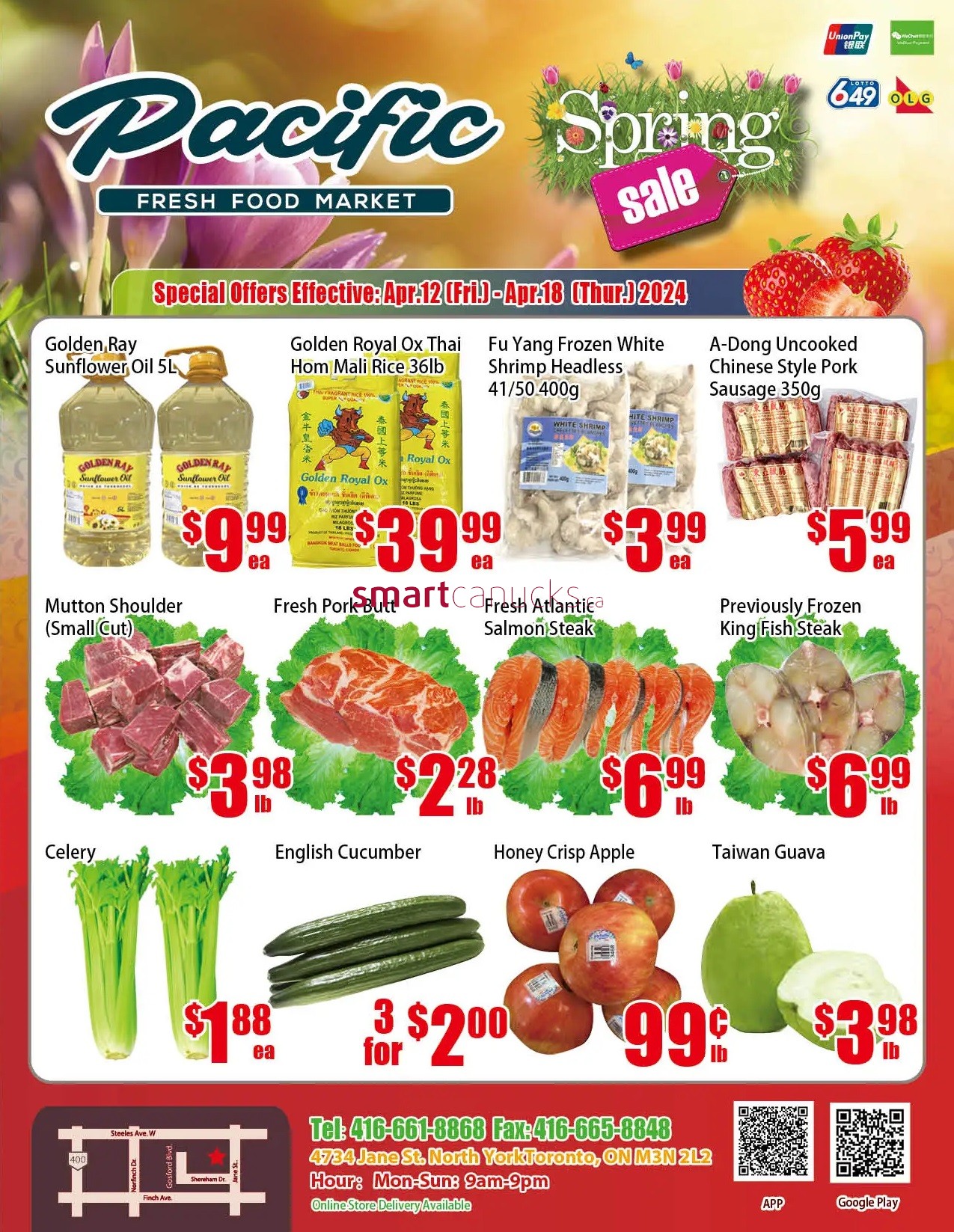 Pacific Fresh Food Market (North York) Flyer April 12 to 18
