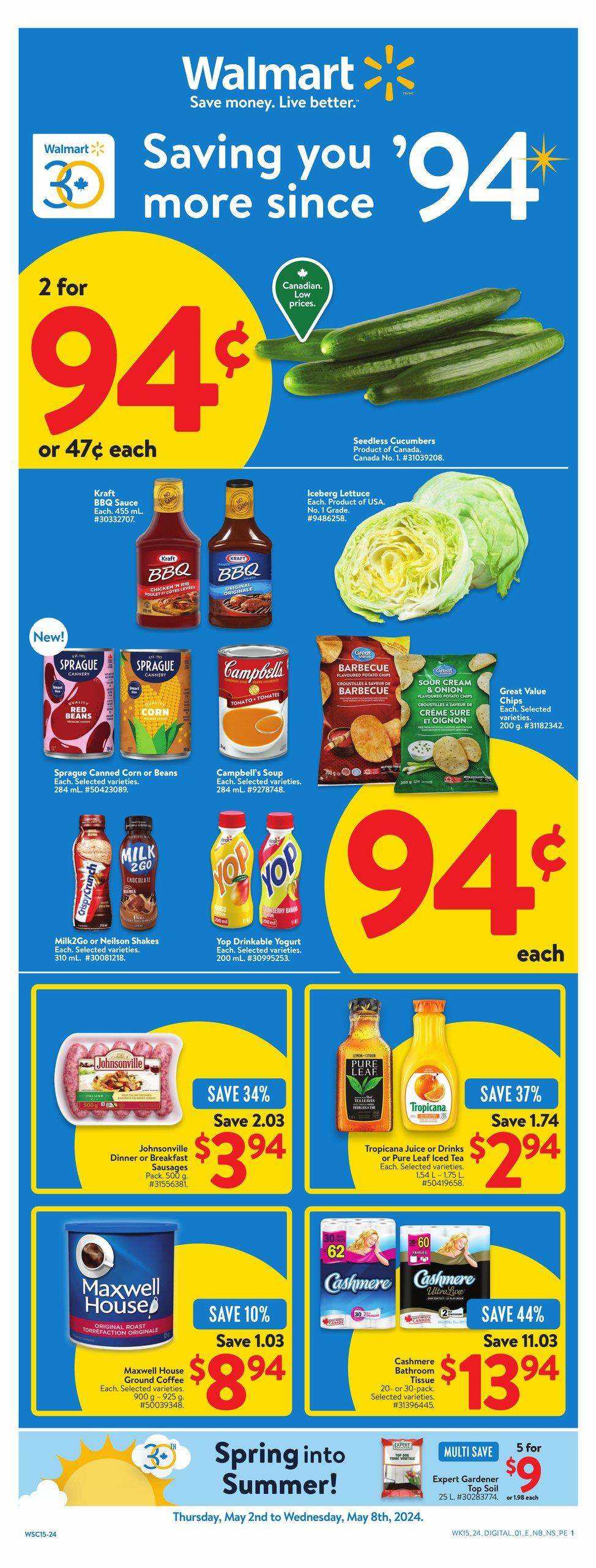 Walmart (Atlantic) Flyer May 2 to 8