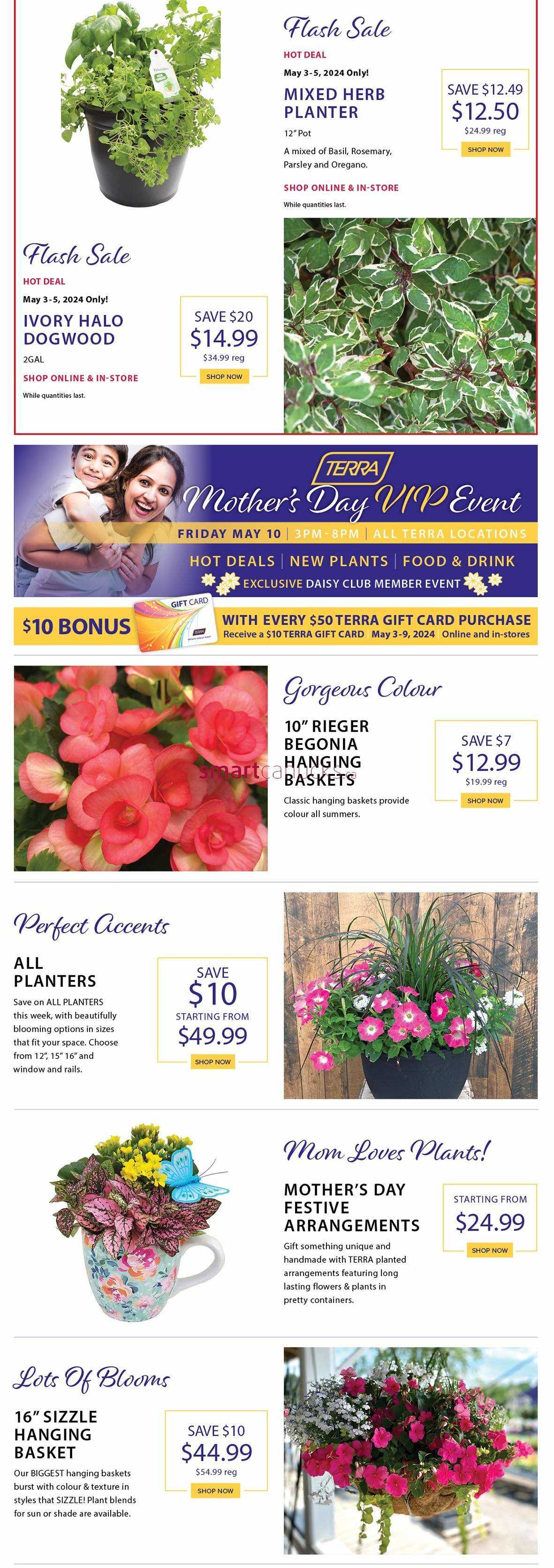 Terra Greenhouses Flyer May 3 to 9