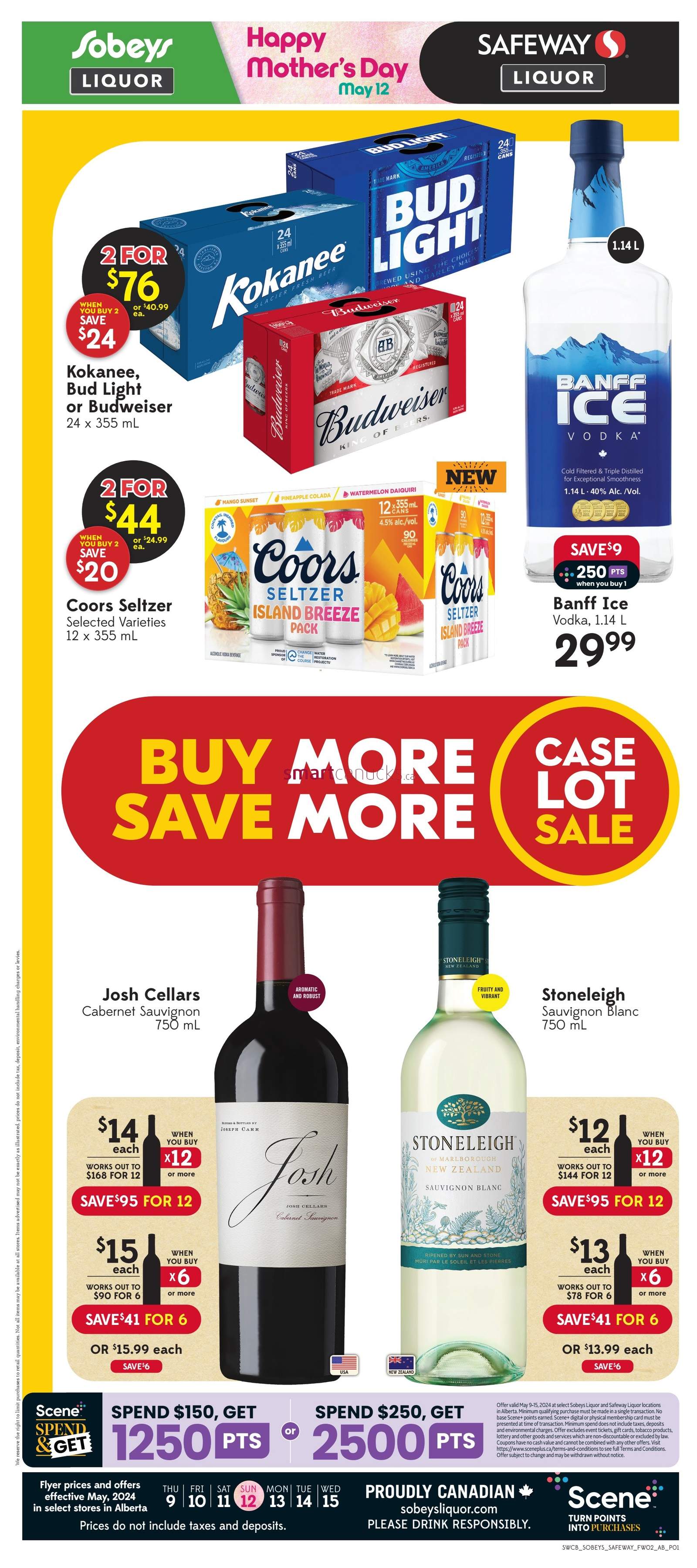 Sobeys/Safeway (AB) Liquor Flyer May 9 to 15