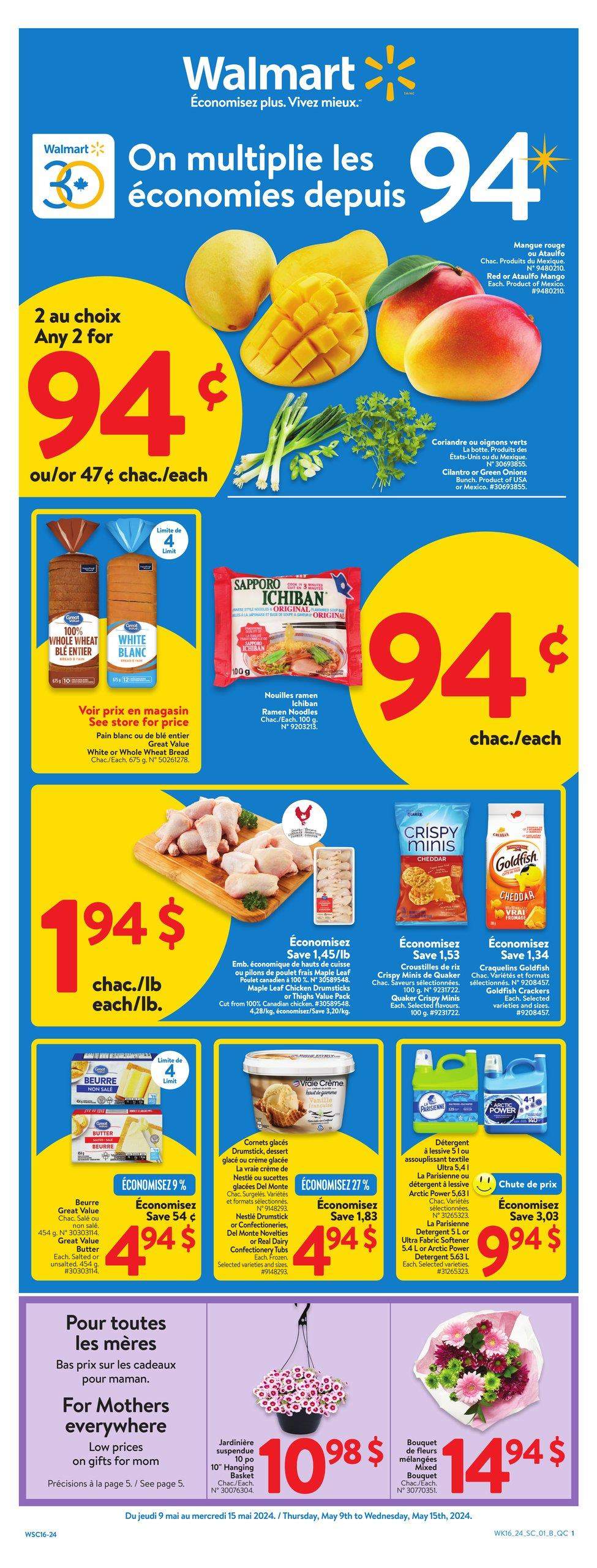 Walmart (QC) Flyer May 9 to 15