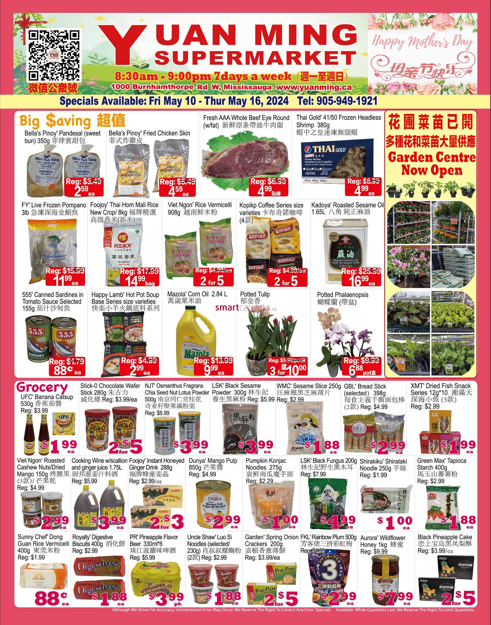 Yuan Ming Supermarket Canada Flyers