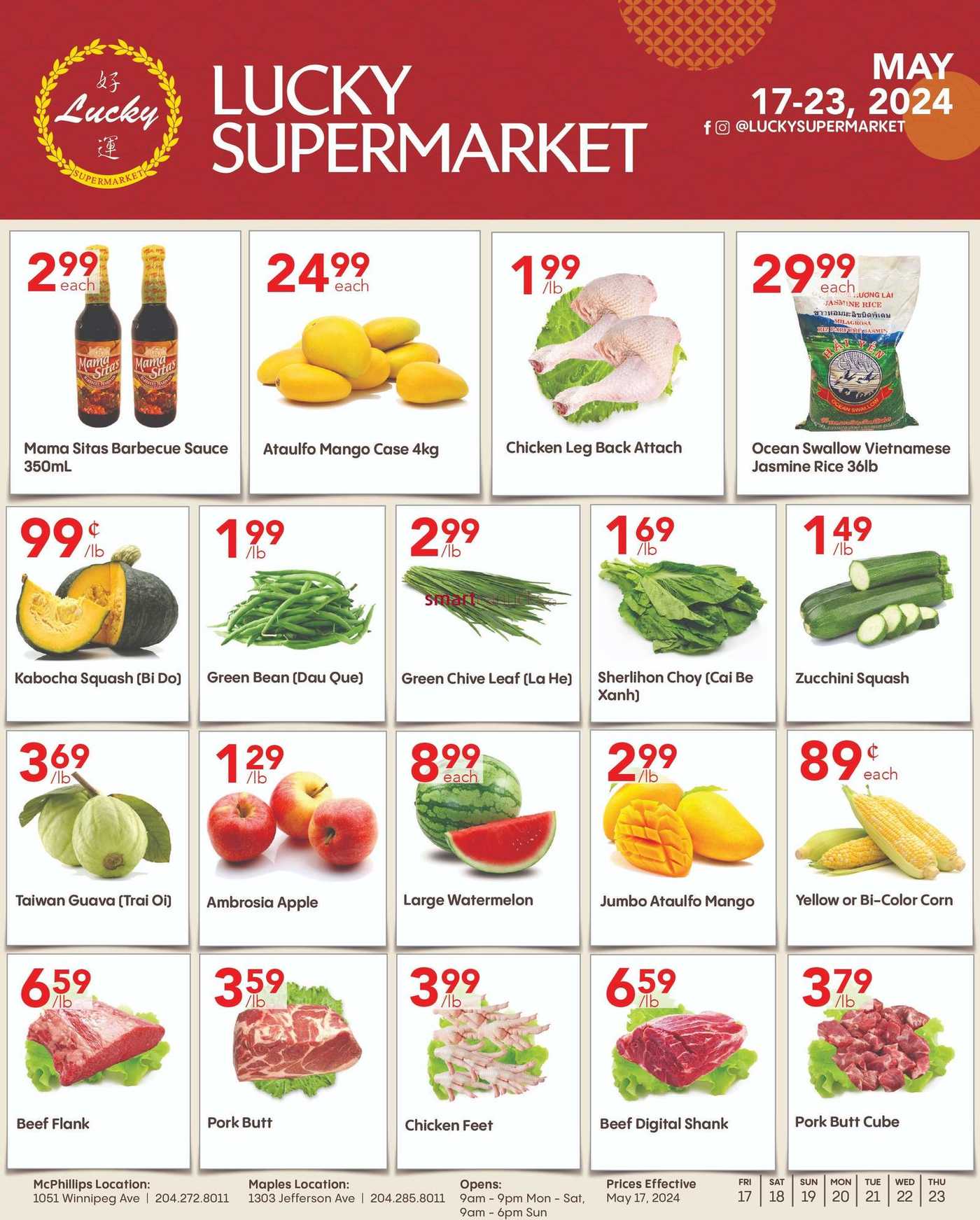 Lucky Supermarket (Winnipeg) Flyer May 17 to 23