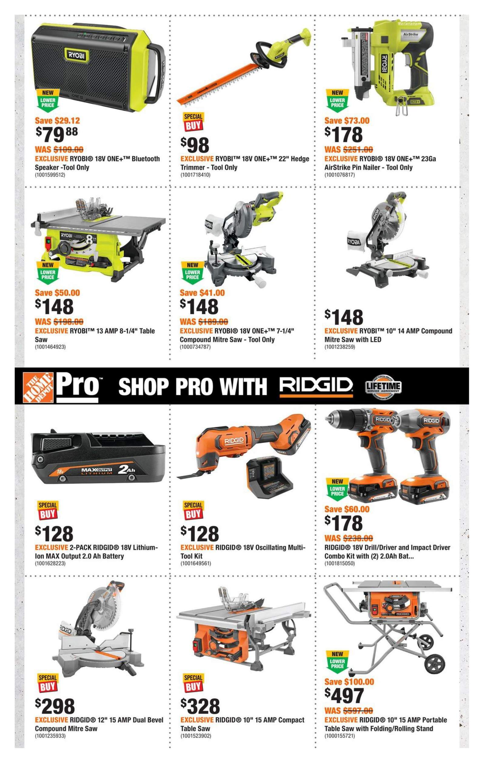 Home Depot Father's Day Gift Guide Flyer May 23 to June 17