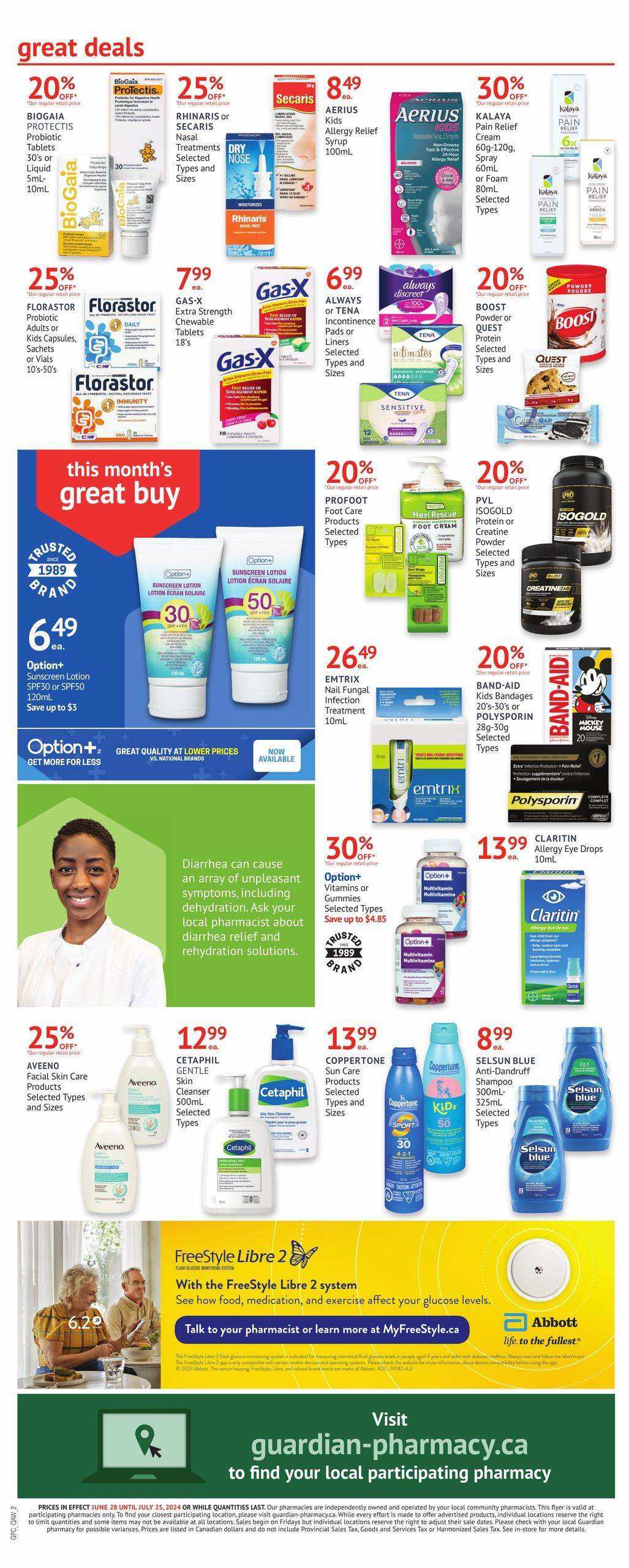 Guardian Pharmacy Monthly Flyer June 28 to July 25