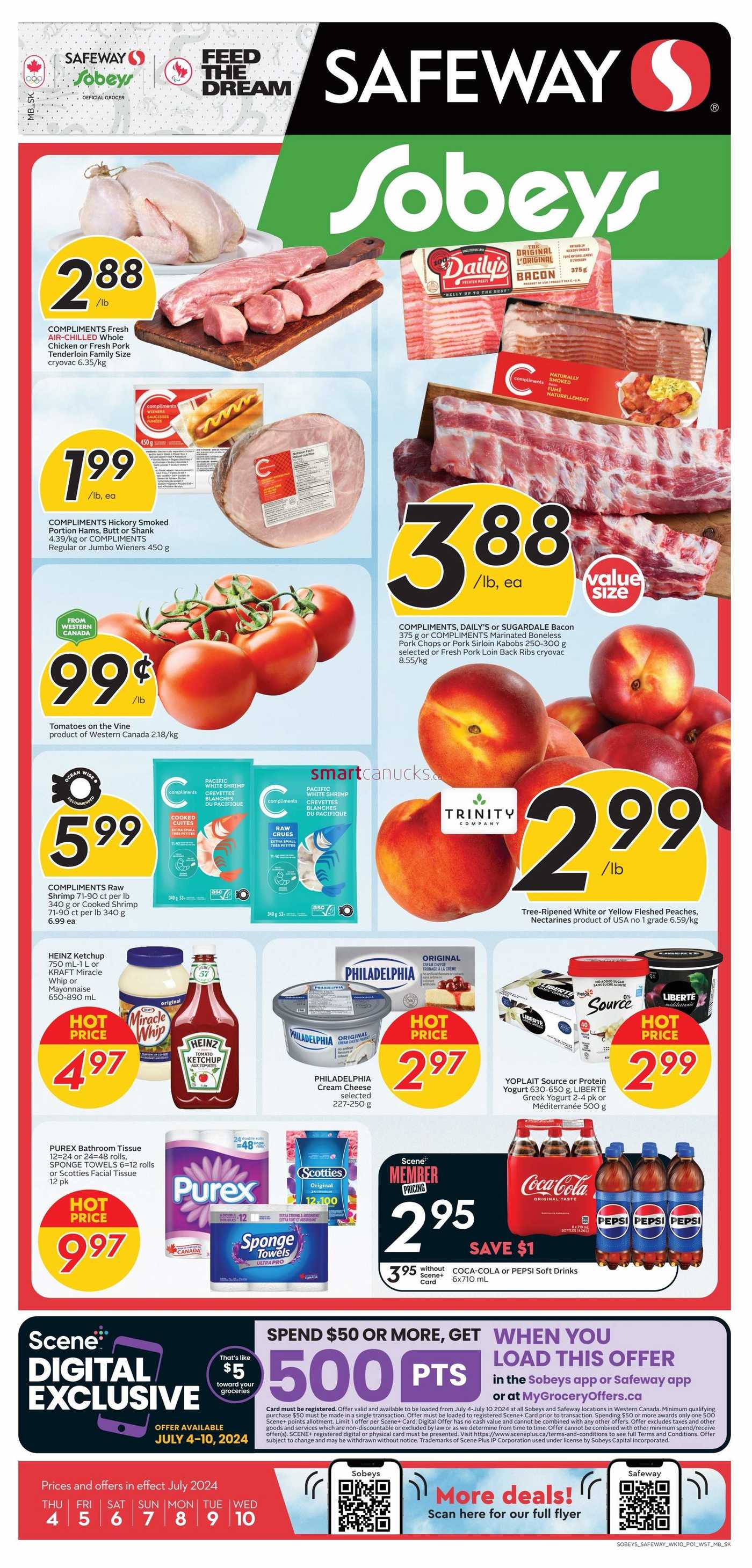 Sobeys/Safeway (SK & MB) Flyer July 4 to 10