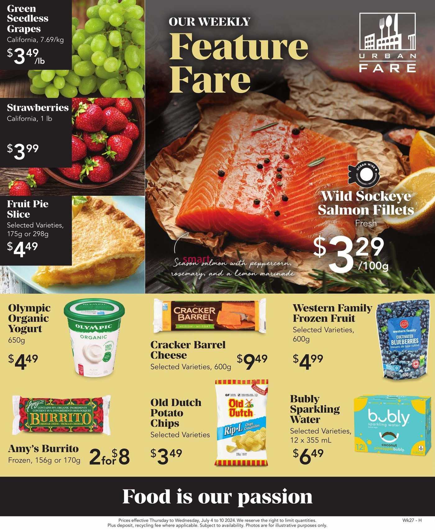 Urban Fare Flyer July 4 to 10