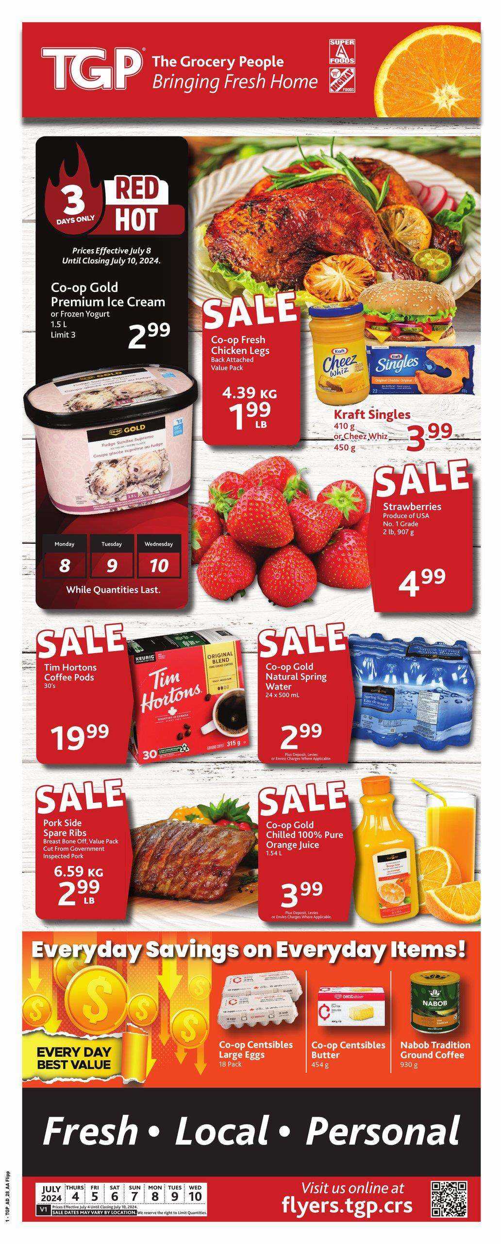 TGP The Grocery People Flyer July 4 to 10